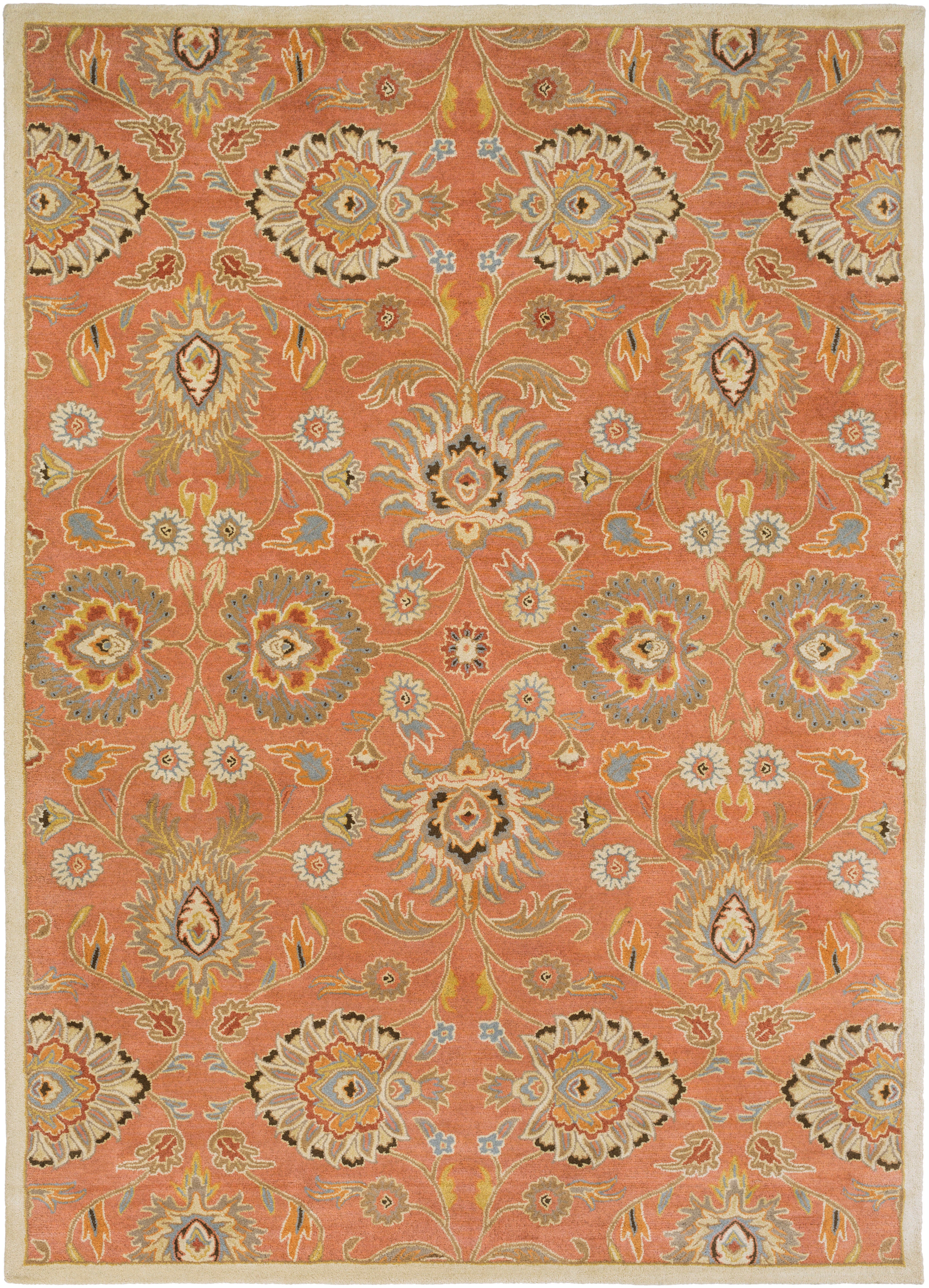 LIVABLISS Caesar CAE-1107 Burnt-Orange Area Rug