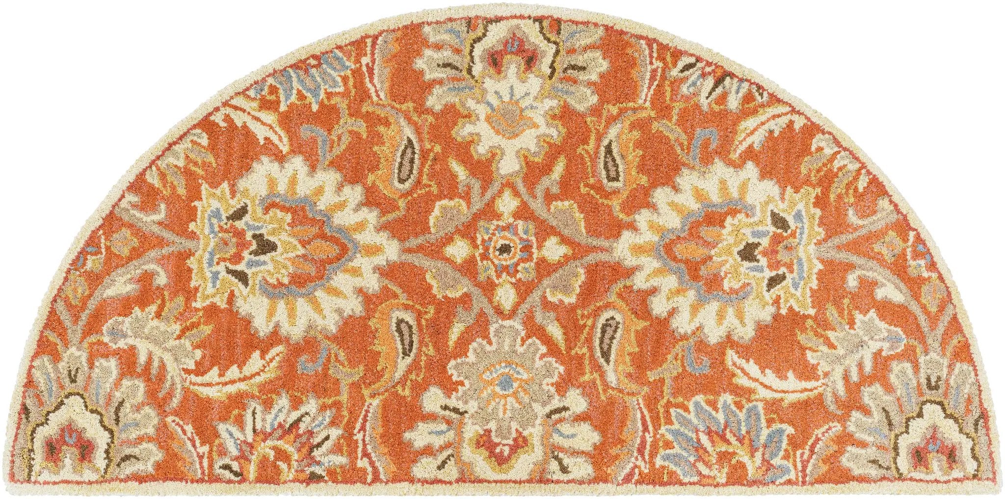 Caesar CAE-1112 Terracotta Area Rug by LIVABLISS