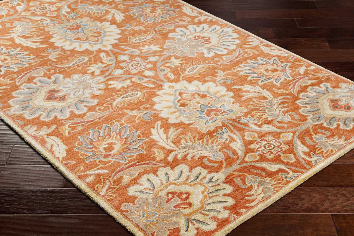 Caesar CAE-1112 Terracotta Area Rug by LIVABLISS