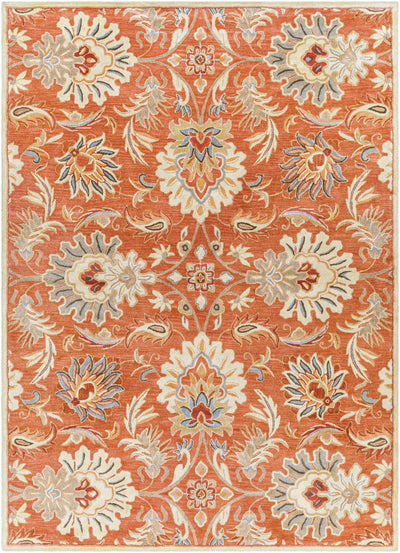 Caesar CAE-1112 Terracotta Area Rug by LIVABLISS