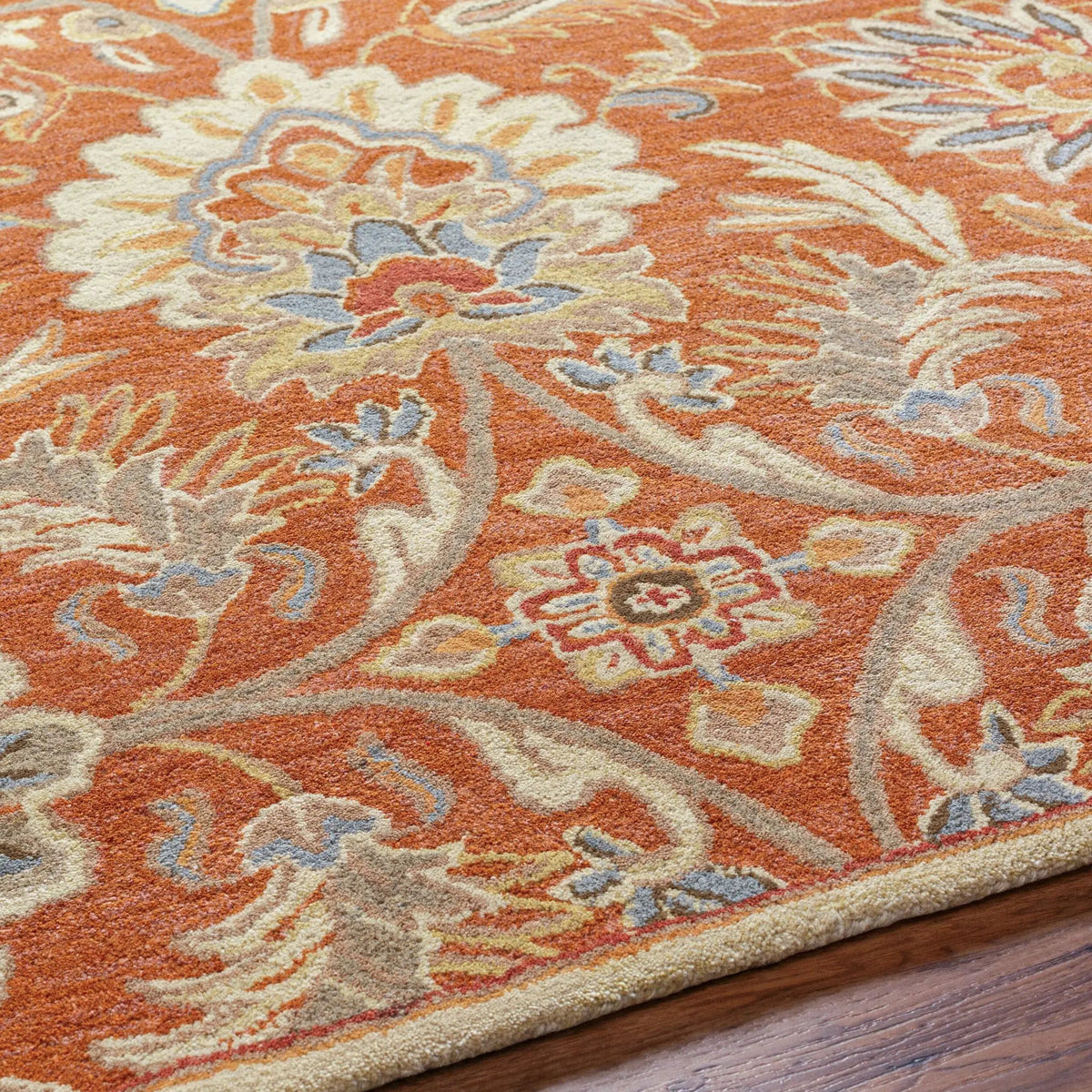Caesar CAE-1112 Terracotta Area Rug by LIVABLISS