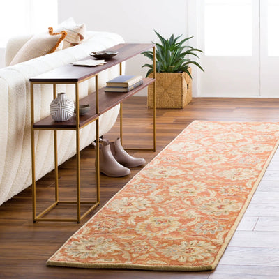 Caesar CAE-1112 Terracotta Area Rug by LIVABLISS