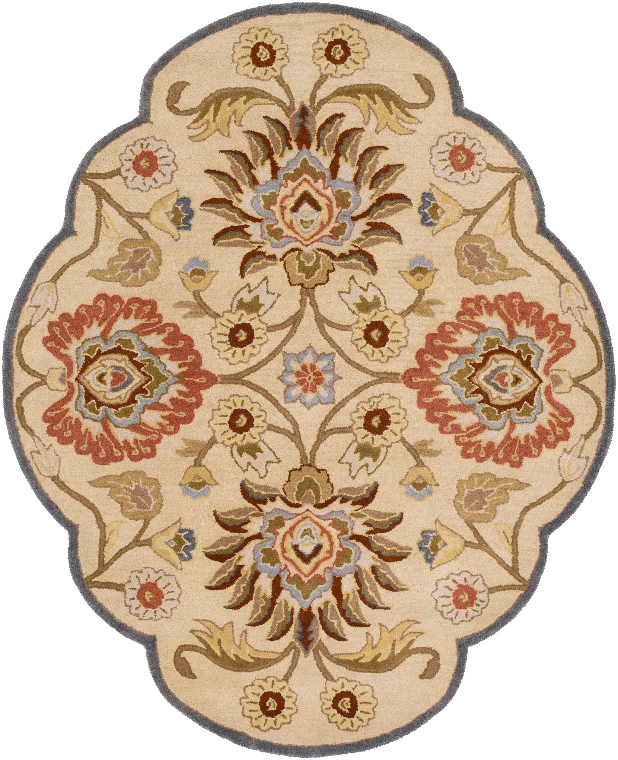 Caesar CAE-1116 Tan Area Rug by LIVABLISS