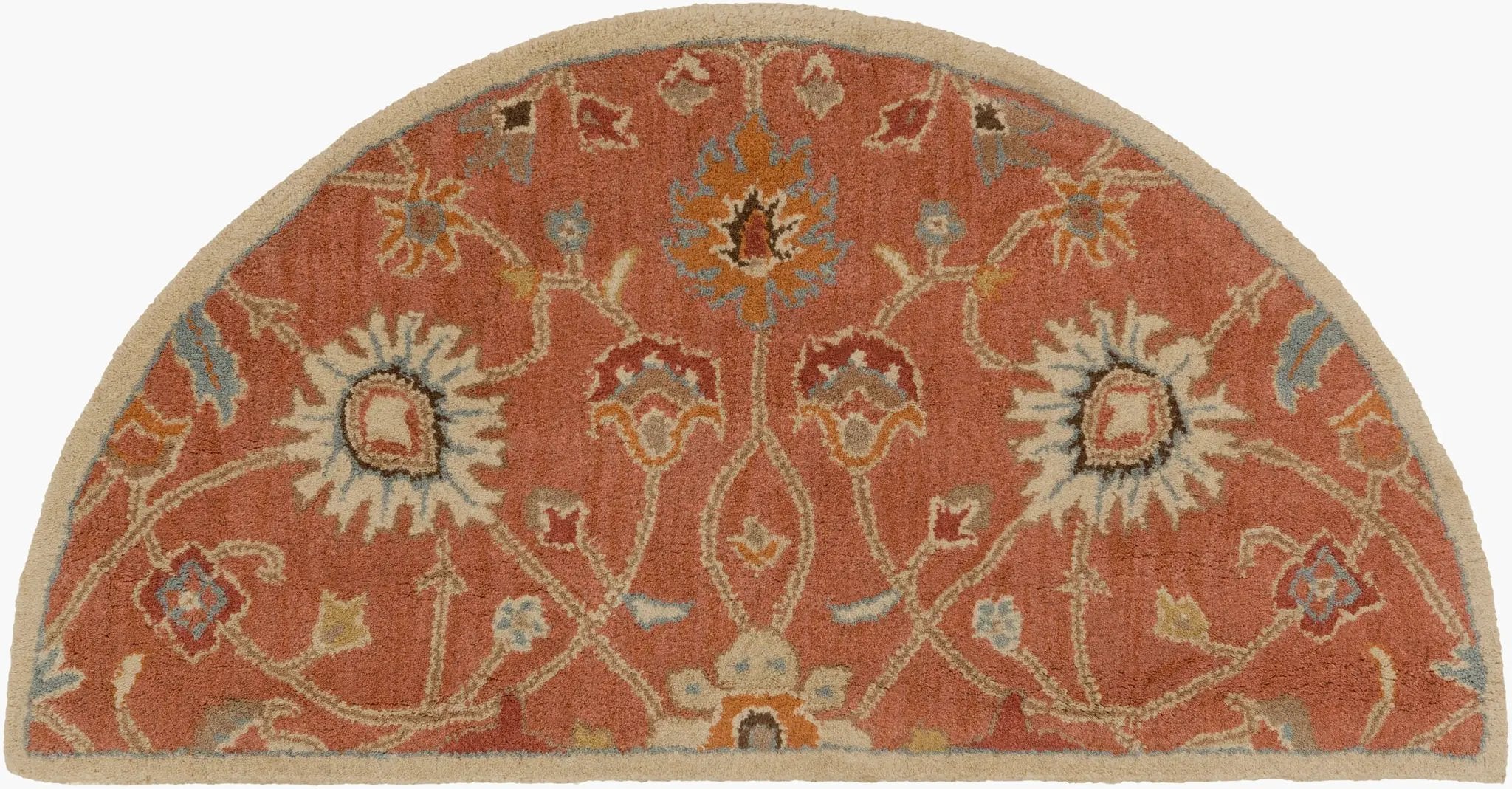 Caesar CAE-1119 Rust Area Rug by LIVABLISS