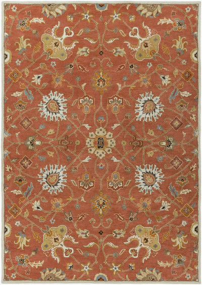 Caesar CAE-1119 Rust Area Rug by LIVABLISS