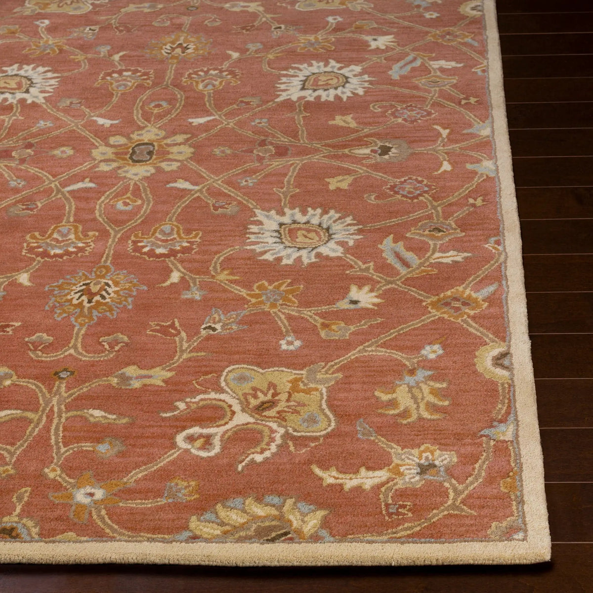 Caesar CAE-1119 Rust Area Rug by LIVABLISS