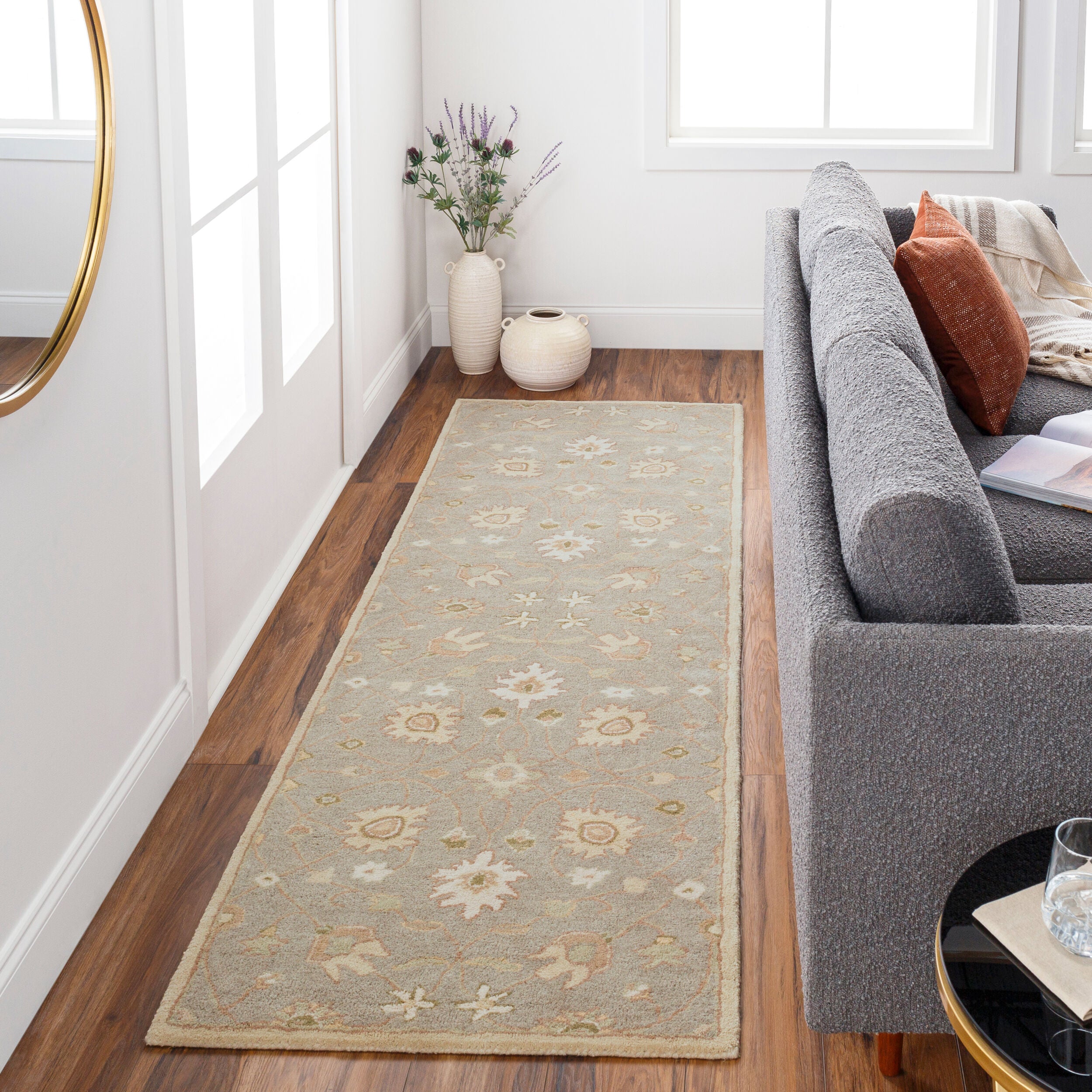 LIVABLISS Caesar CAE-1121 Gray Hand Tufted Area Rug