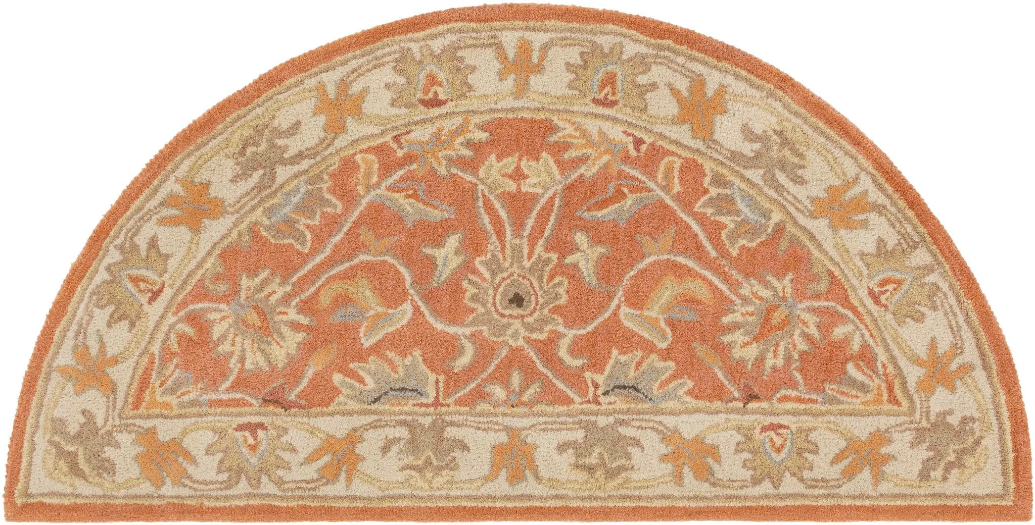 Caesar CAE-1124 Rust Area Rug by LIVABLISS