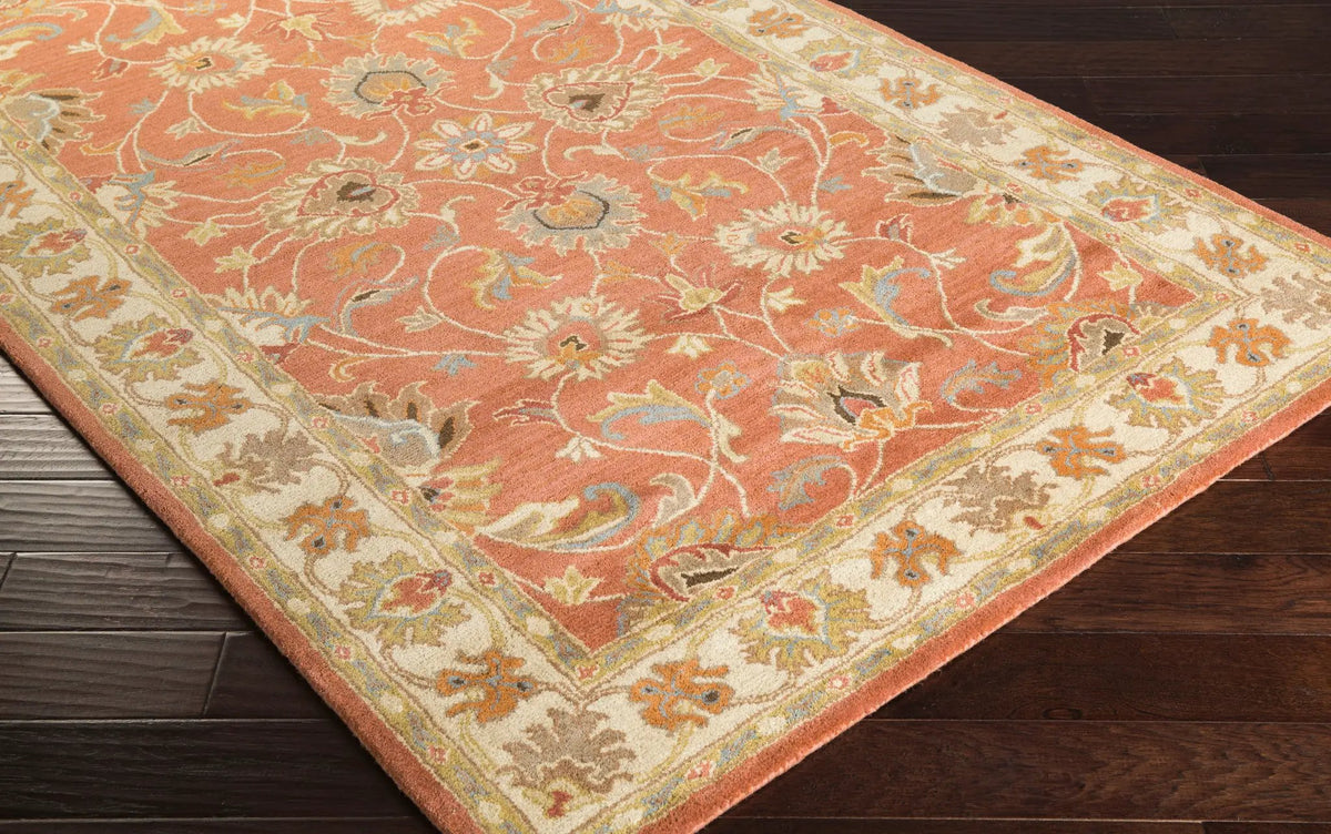 Caesar CAE-1124 Rust Area Rug by LIVABLISS