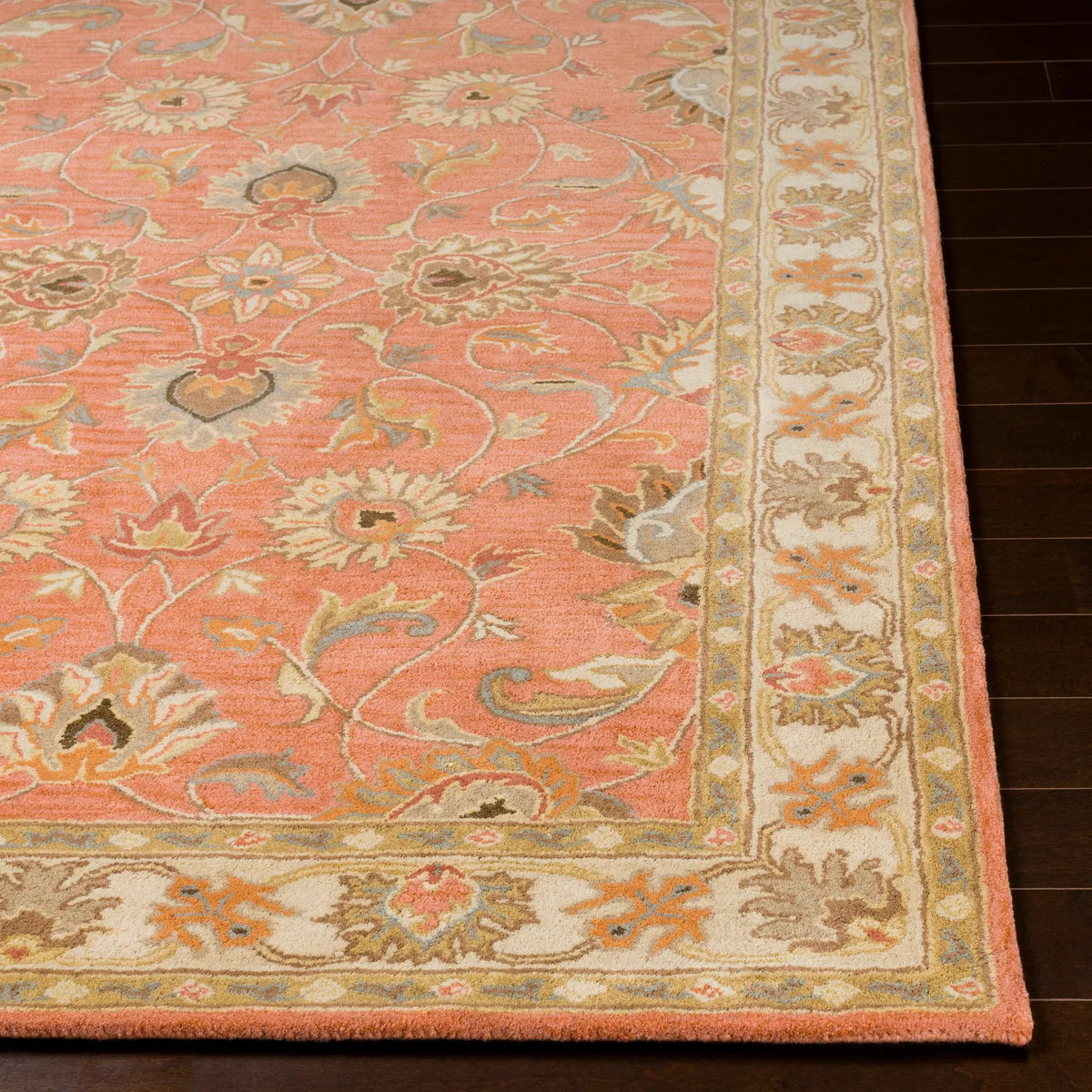 Caesar CAE-1124 Rust Area Rug by LIVABLISS