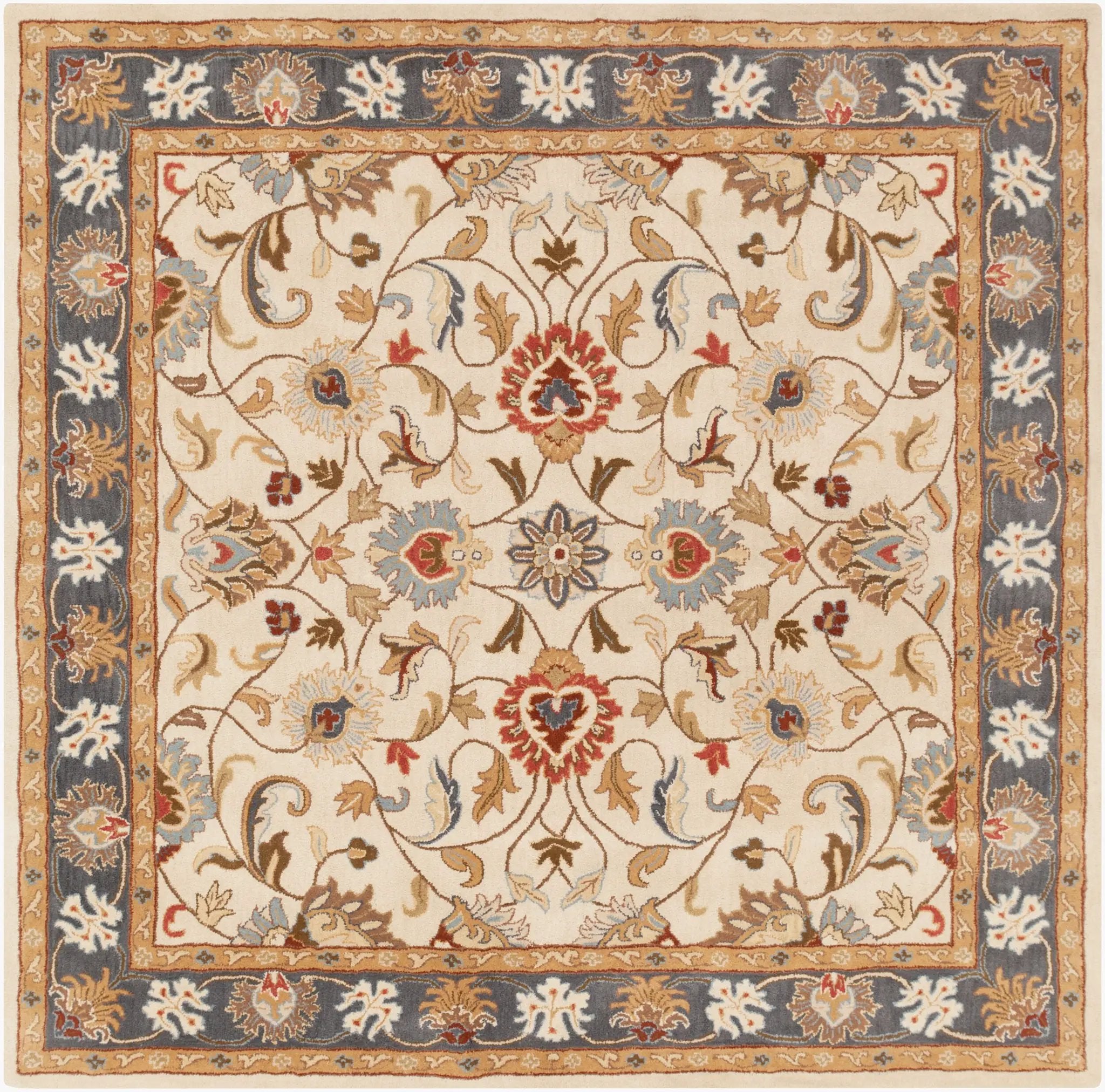 Caesar CAE-1125 Beige Area Rug by LIVABLISS