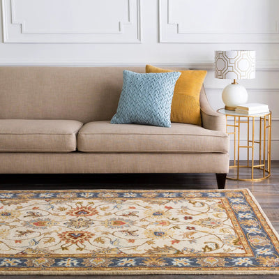 Caesar CAE-1125 Beige Area Rug by LIVABLISS