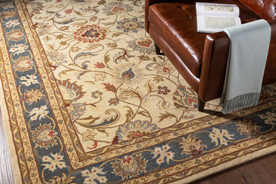 Caesar CAE-1125 Beige Area Rug by LIVABLISS