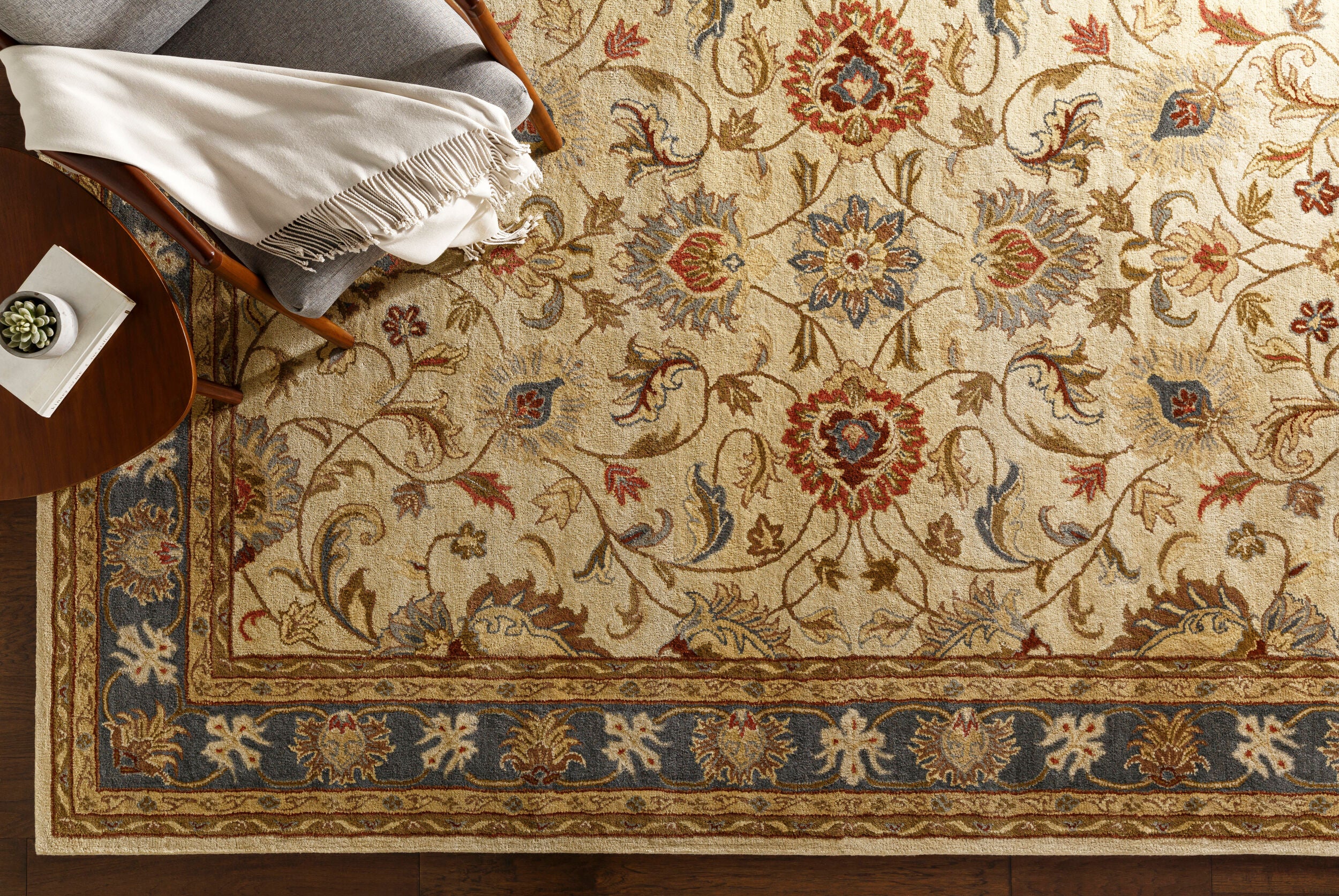 LIVABLISS Caesar CAE-1125 Beige Hand Tufted Area Rug