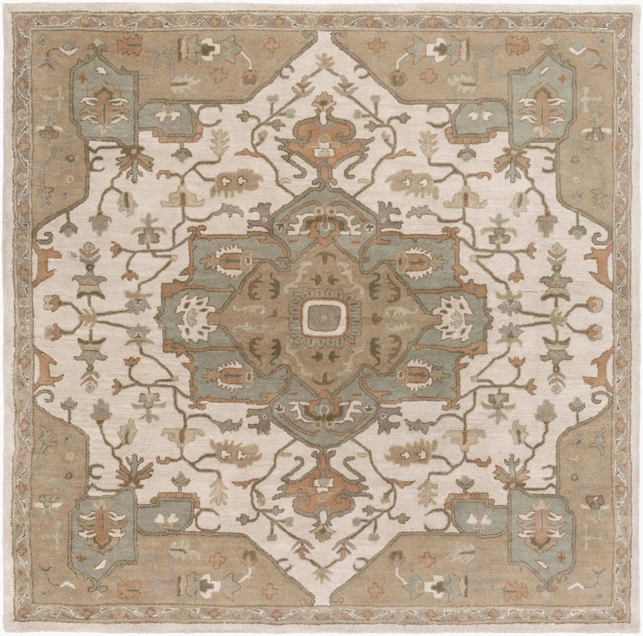 Caesar CAE-1143 Beige Area Rug by LIVABLISS