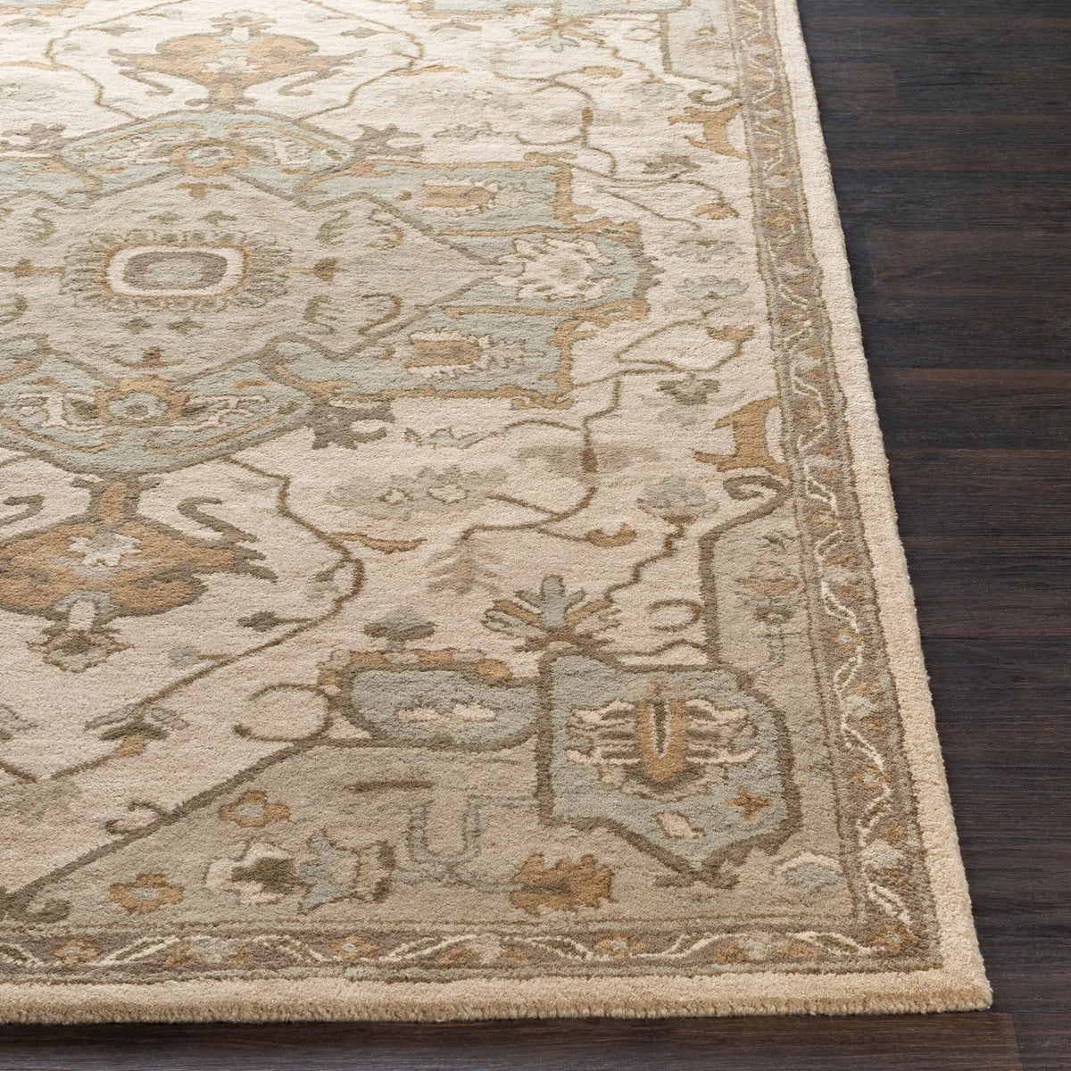 Caesar CAE-1143 Beige Area Rug by LIVABLISS
