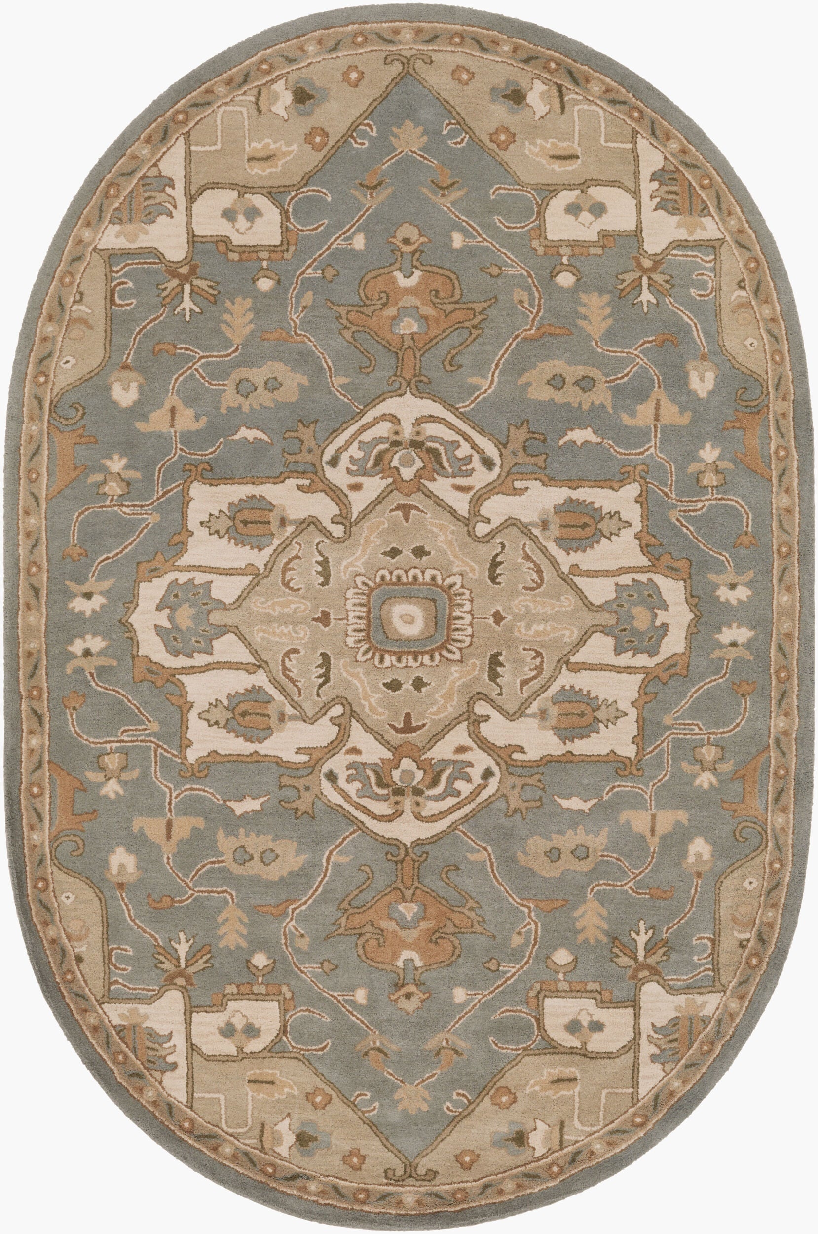 LIVABLISS Caesar CAE-1144 Medium Gray Hand Tufted Area Rug