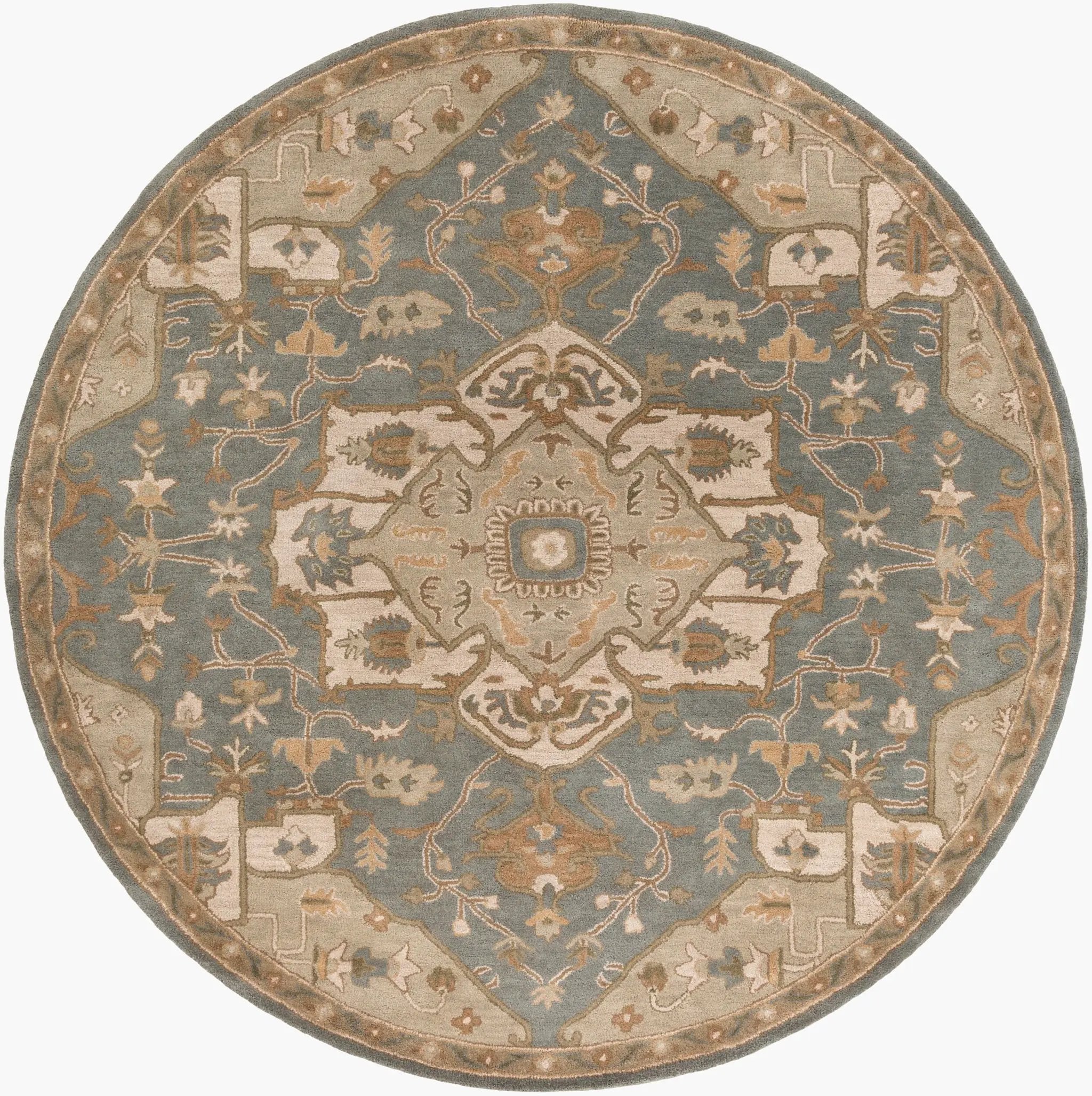Caesar CAE-1144 Medium-Gray Area Rug by LIVABLISS