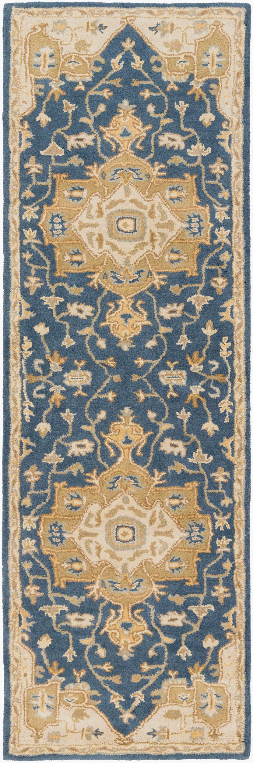 LIVABLISS Caesar CAE-1145 Ink-Blue Hand Tufted Area Rug