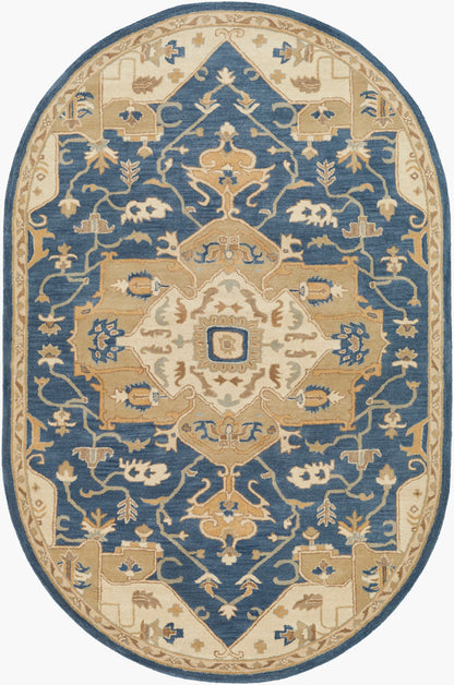LIVABLISS Caesar CAE-1145 Ink-Blue Hand Tufted Area Rug