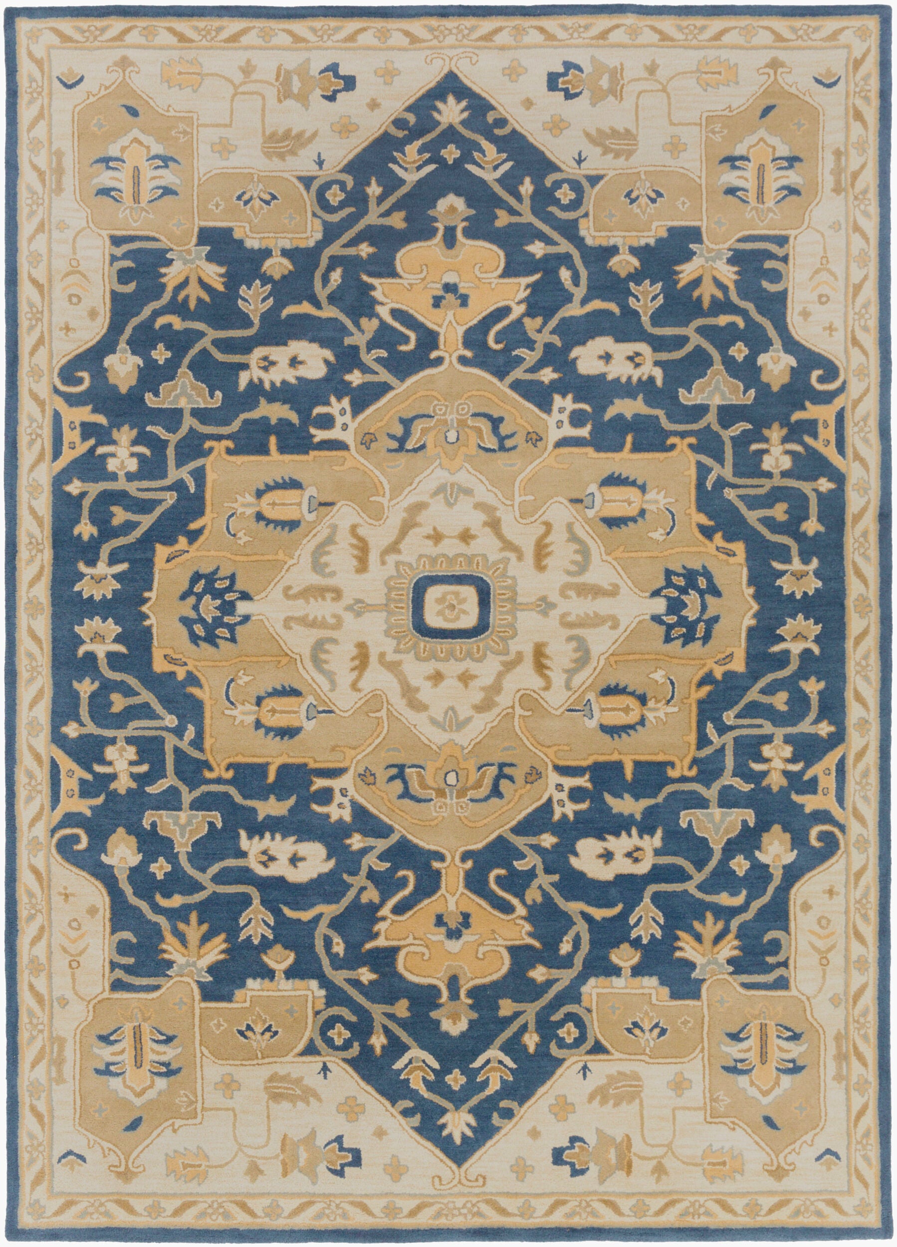 LIVABLISS Caesar CAE-1145 Ink-Blue Hand Tufted Area Rug