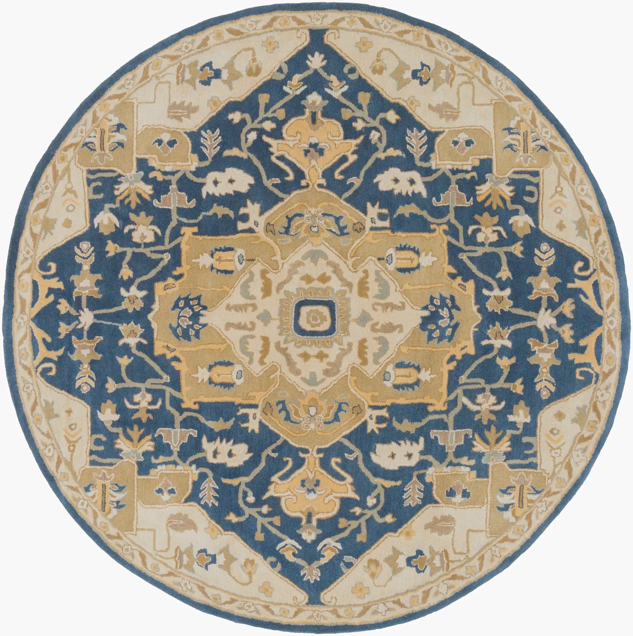 Caesar CAE-1145 Ink-Blue Area Rug by LIVABLISS