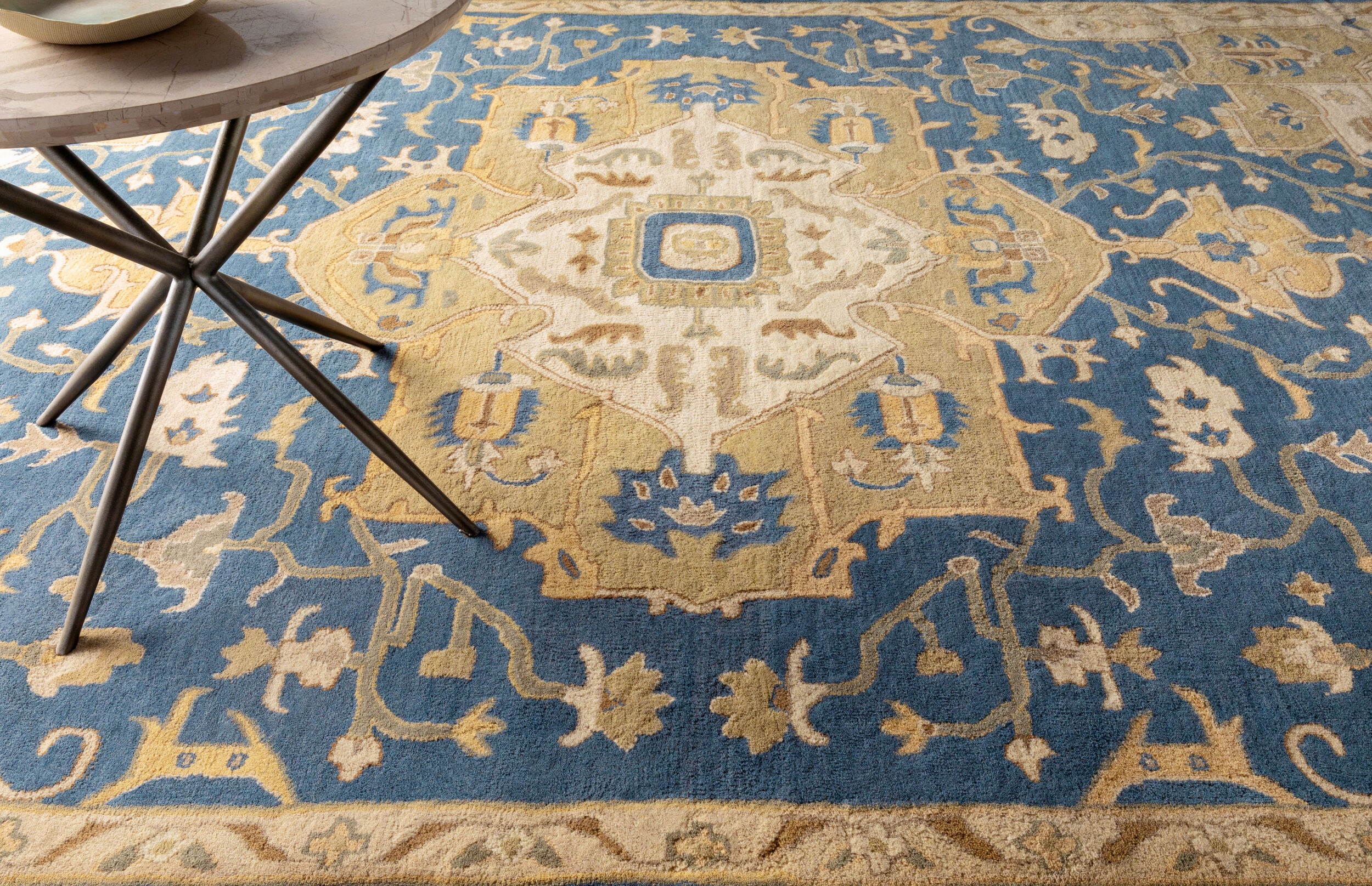 LIVABLISS Caesar CAE-1145 Ink-Blue Hand Tufted Area Rug