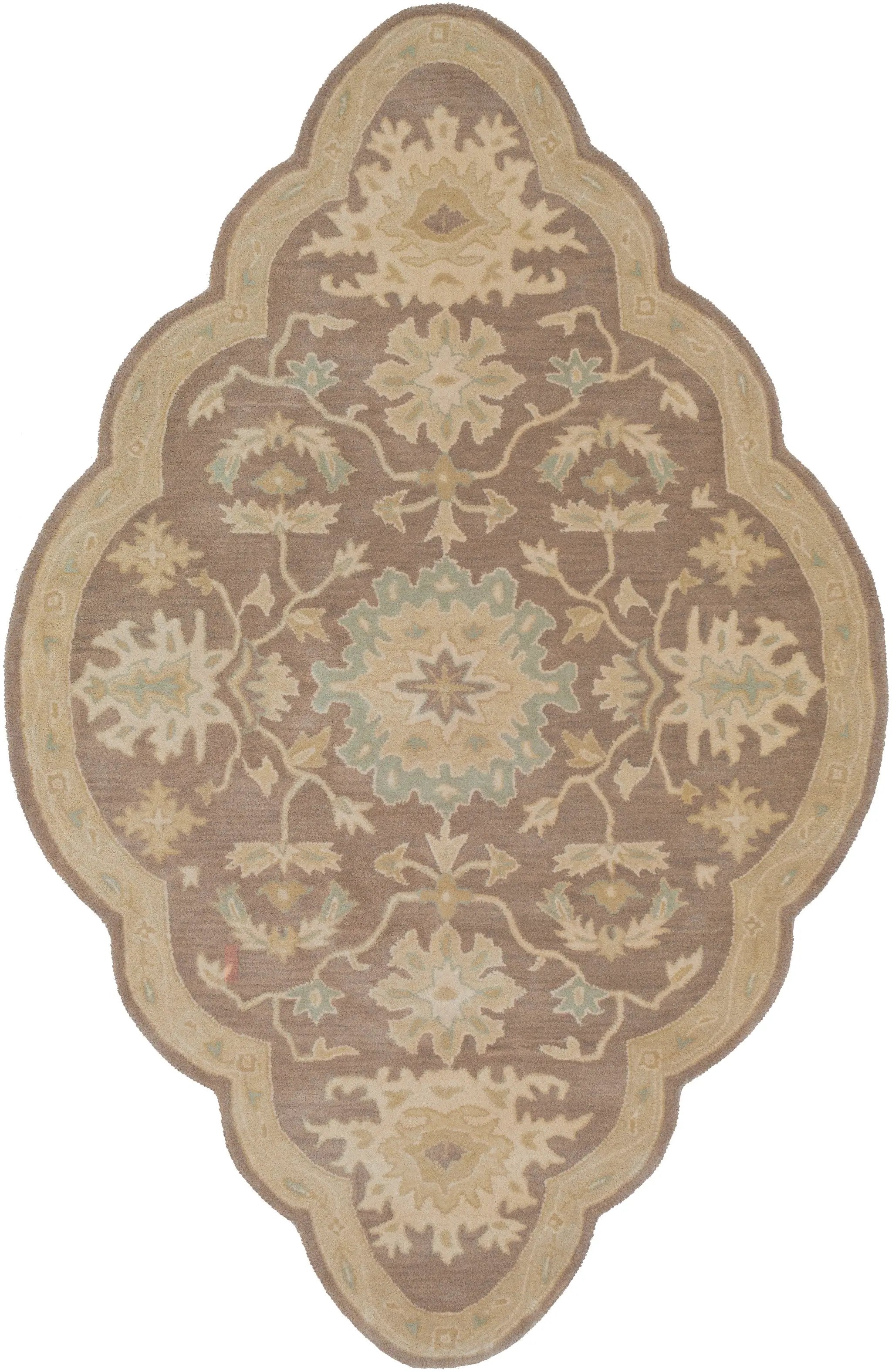Caesar CAE-1149 Dark-Brown Area Rug by LIVABLISS