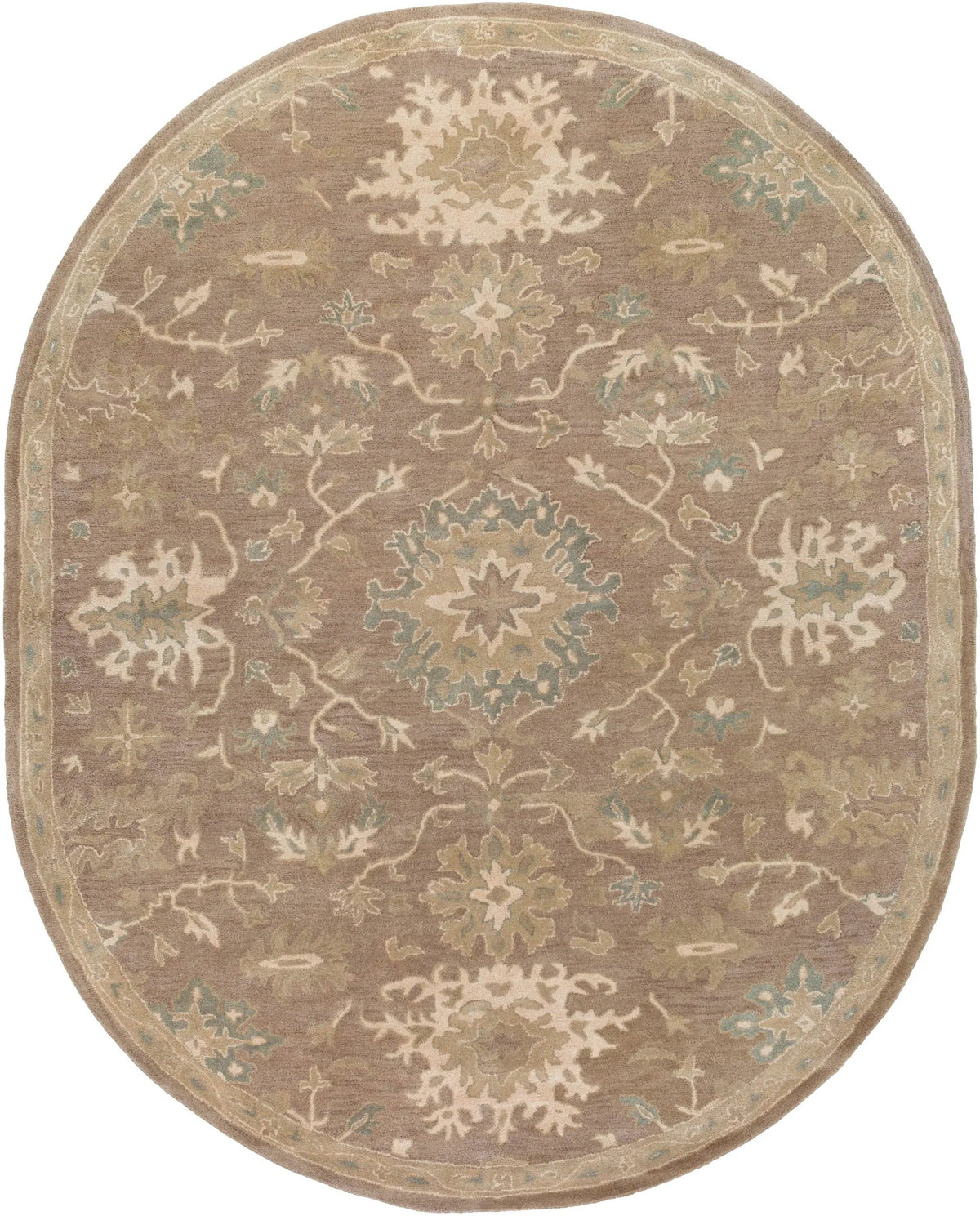 Caesar CAE-1149 Dark-Brown Area Rug by LIVABLISS