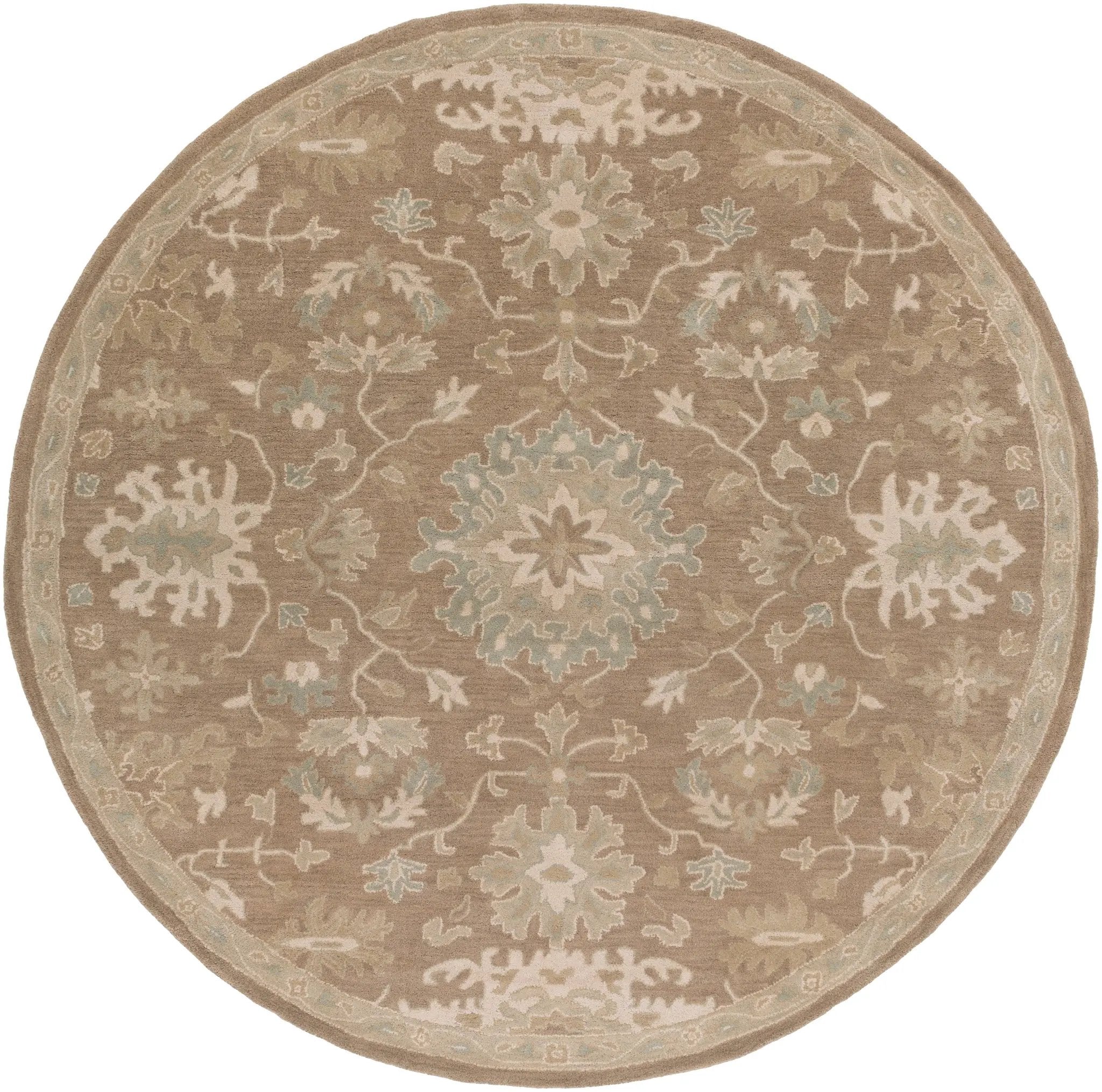 Caesar CAE-1149 Dark-Brown Area Rug by LIVABLISS
