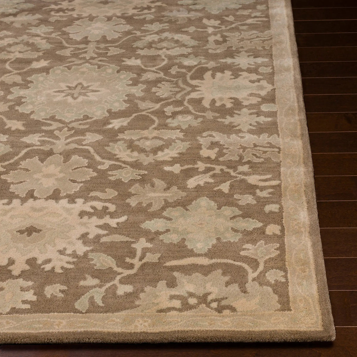 Caesar CAE-1149 Dark-Brown Area Rug by LIVABLISS