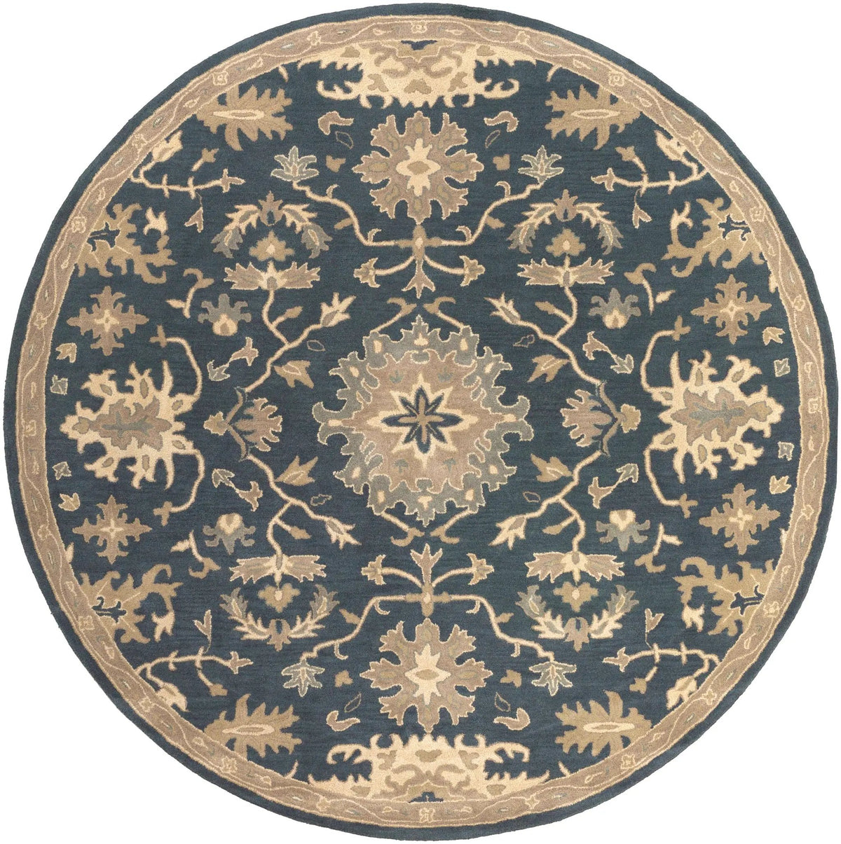 Caesar CAE-1154 Navy Area Rug by LIVABLISS
