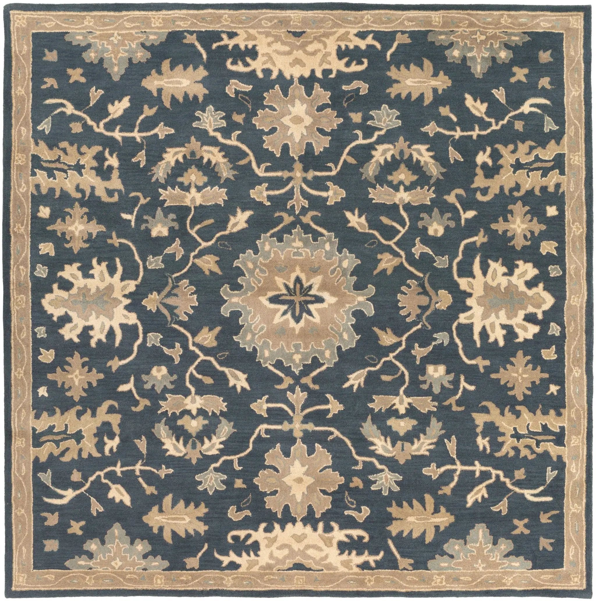 Caesar CAE-1154 Navy Area Rug by LIVABLISS