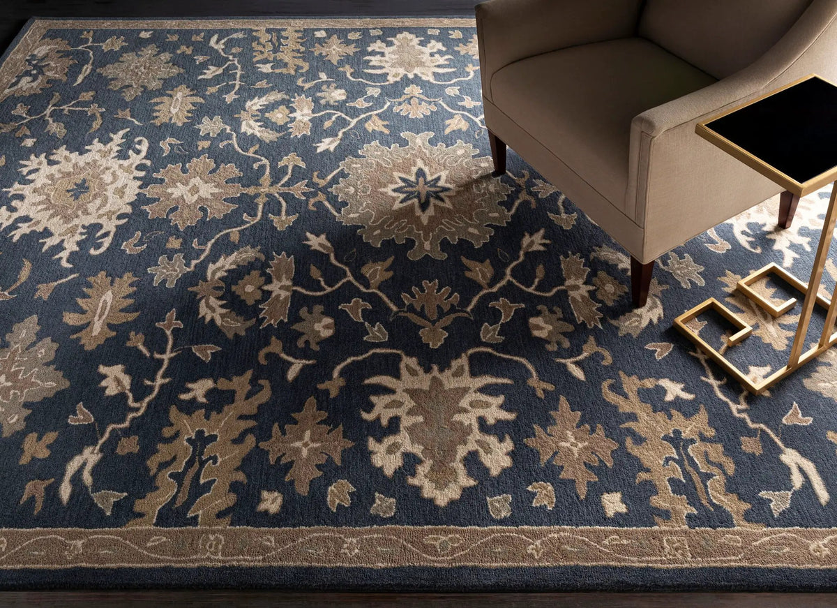 Caesar CAE-1154 Navy Area Rug by LIVABLISS