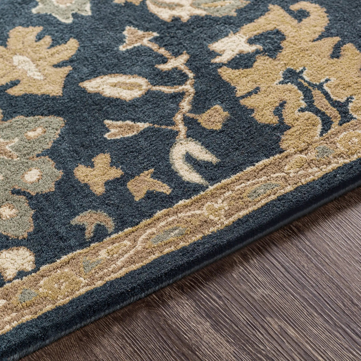 Caesar CAE-1154 Navy Area Rug by LIVABLISS