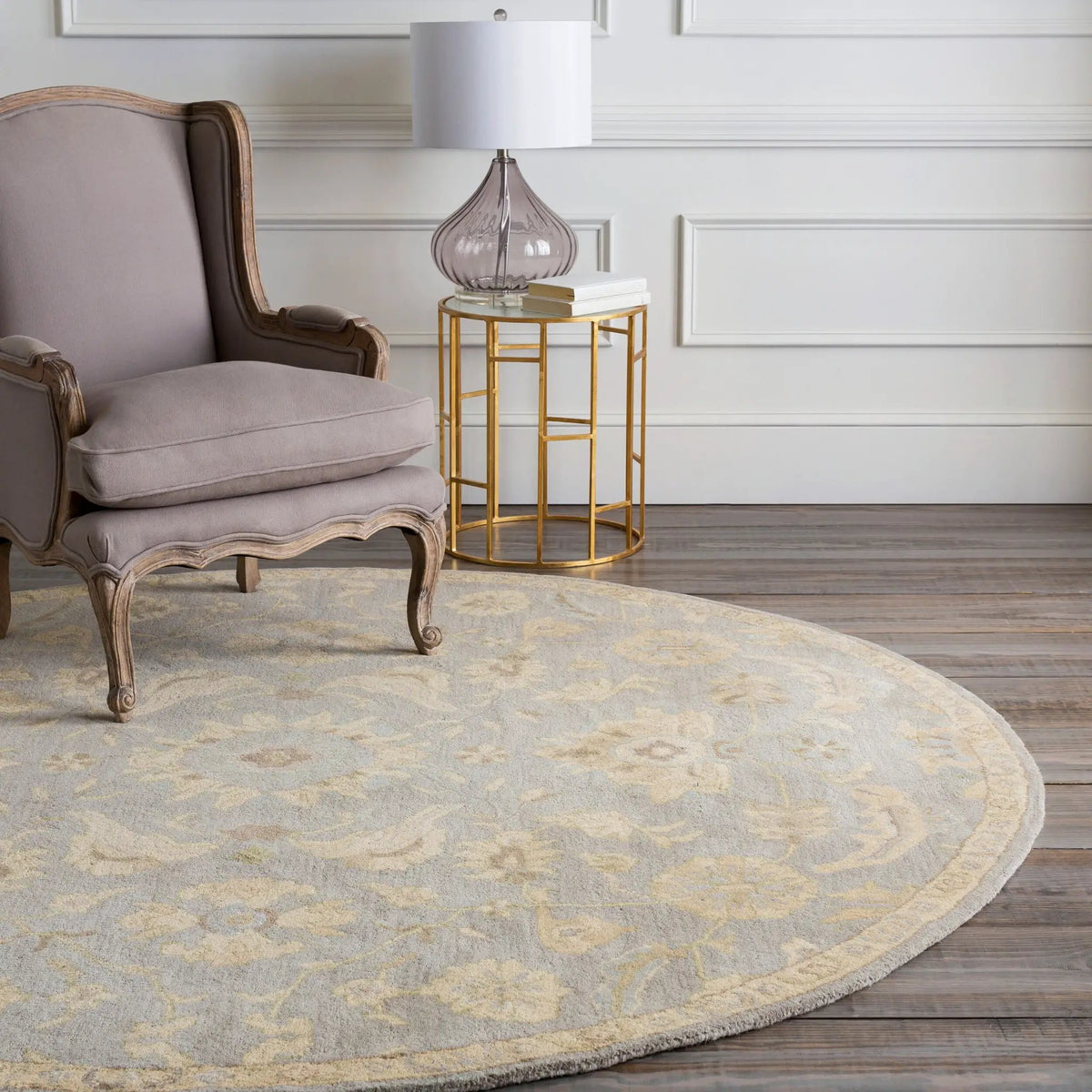 Caesar CAE-1162 Pale-Blue Area Rug by LIVABLISS