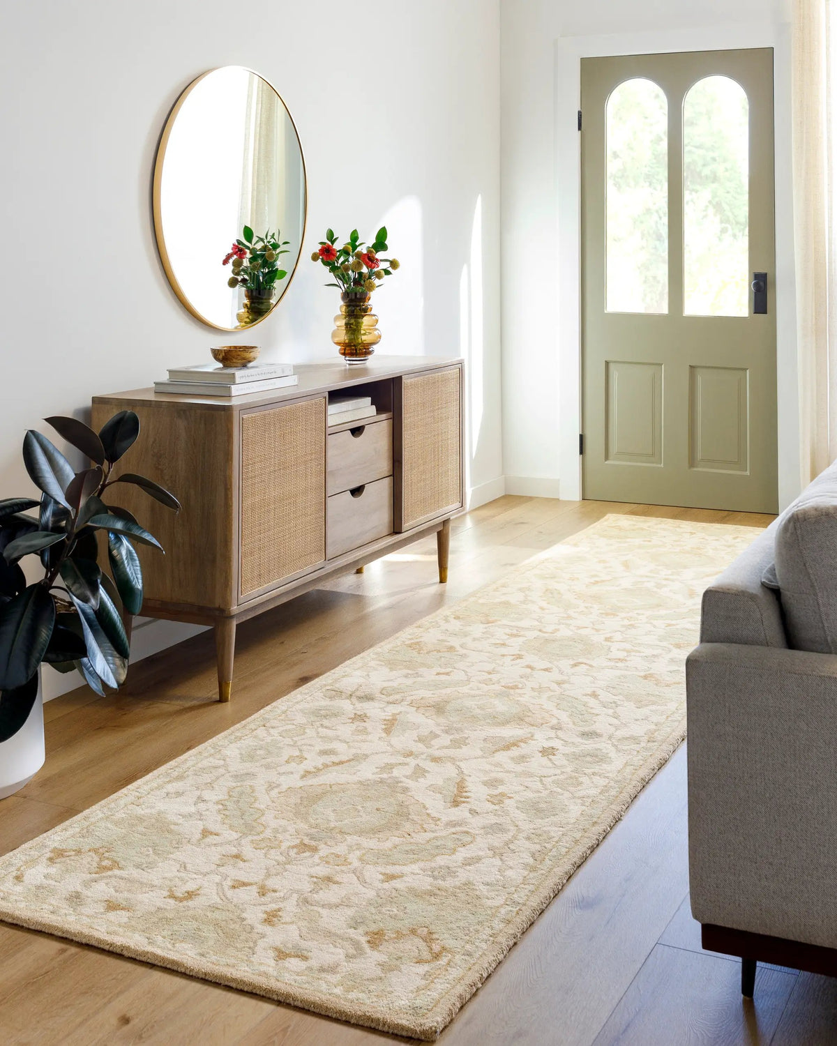 Caesar CAE-1166 Cream Area Rug by LIVABLISS