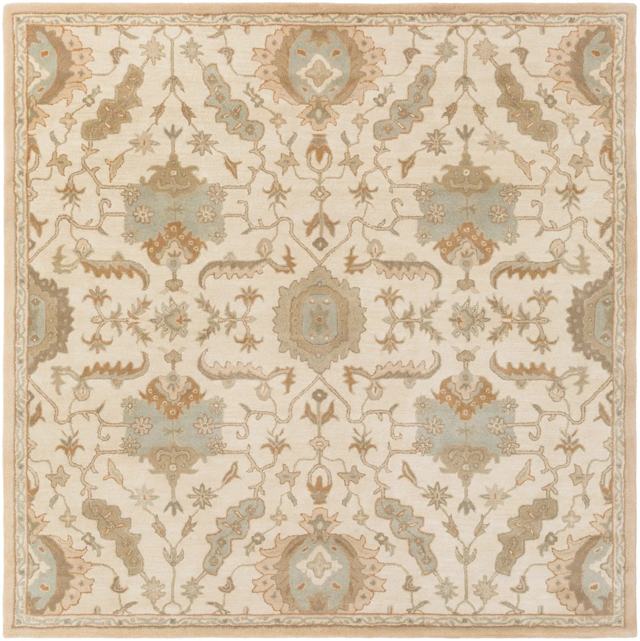 Caesar CAE-1166 Cream Area Rug by LIVABLISS