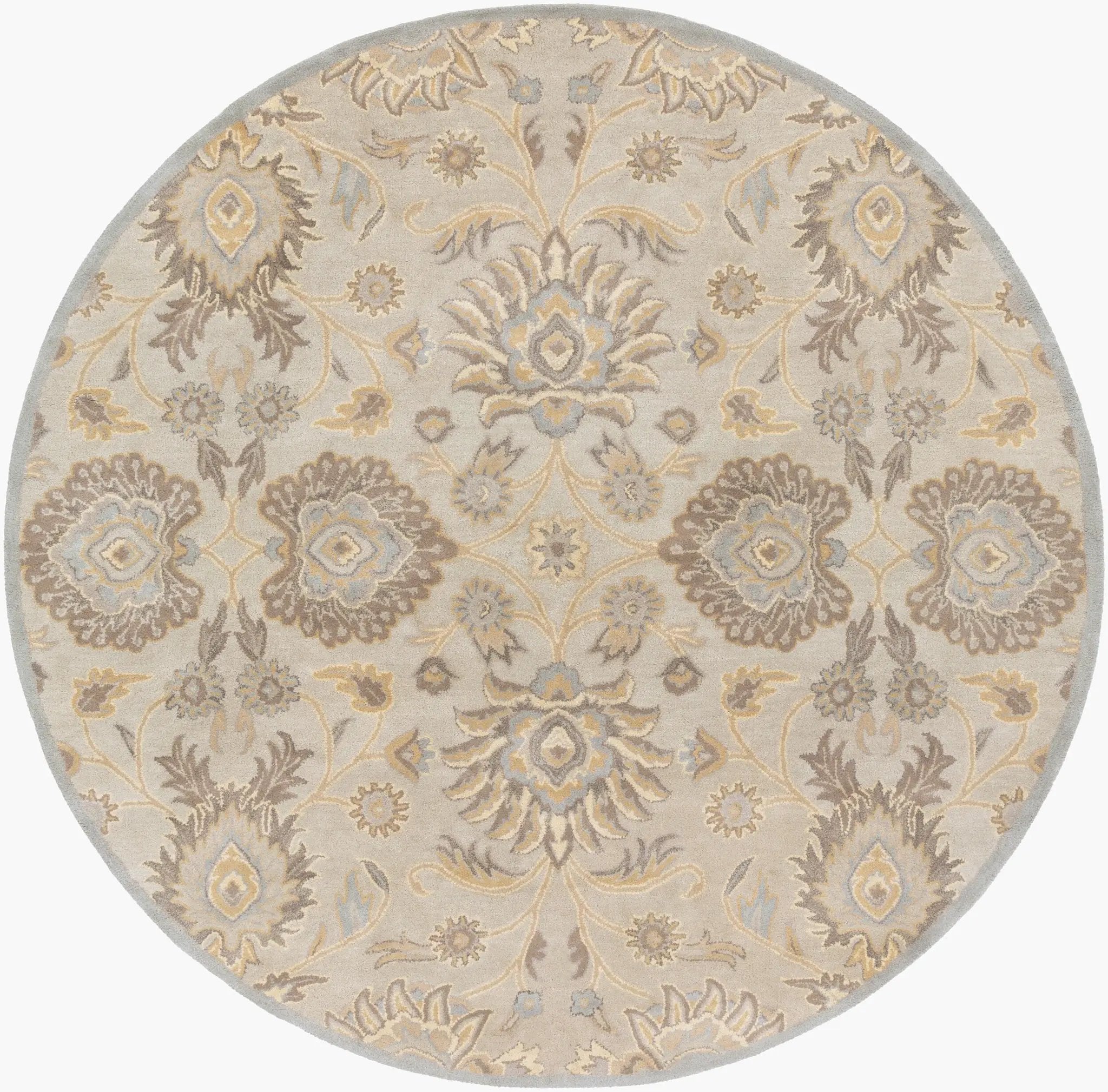 Caesar CAE-1192 Taupe Area Rug by LIVABLISS