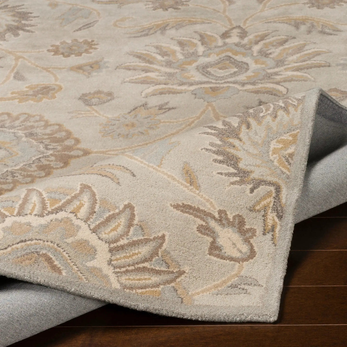 Caesar CAE-1192 Taupe Area Rug by LIVABLISS