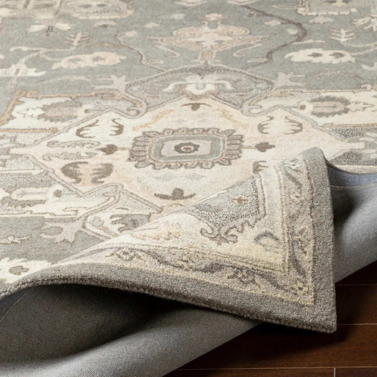 Caesar CAE-1196 Taupe Area Rug by LIVABLISS