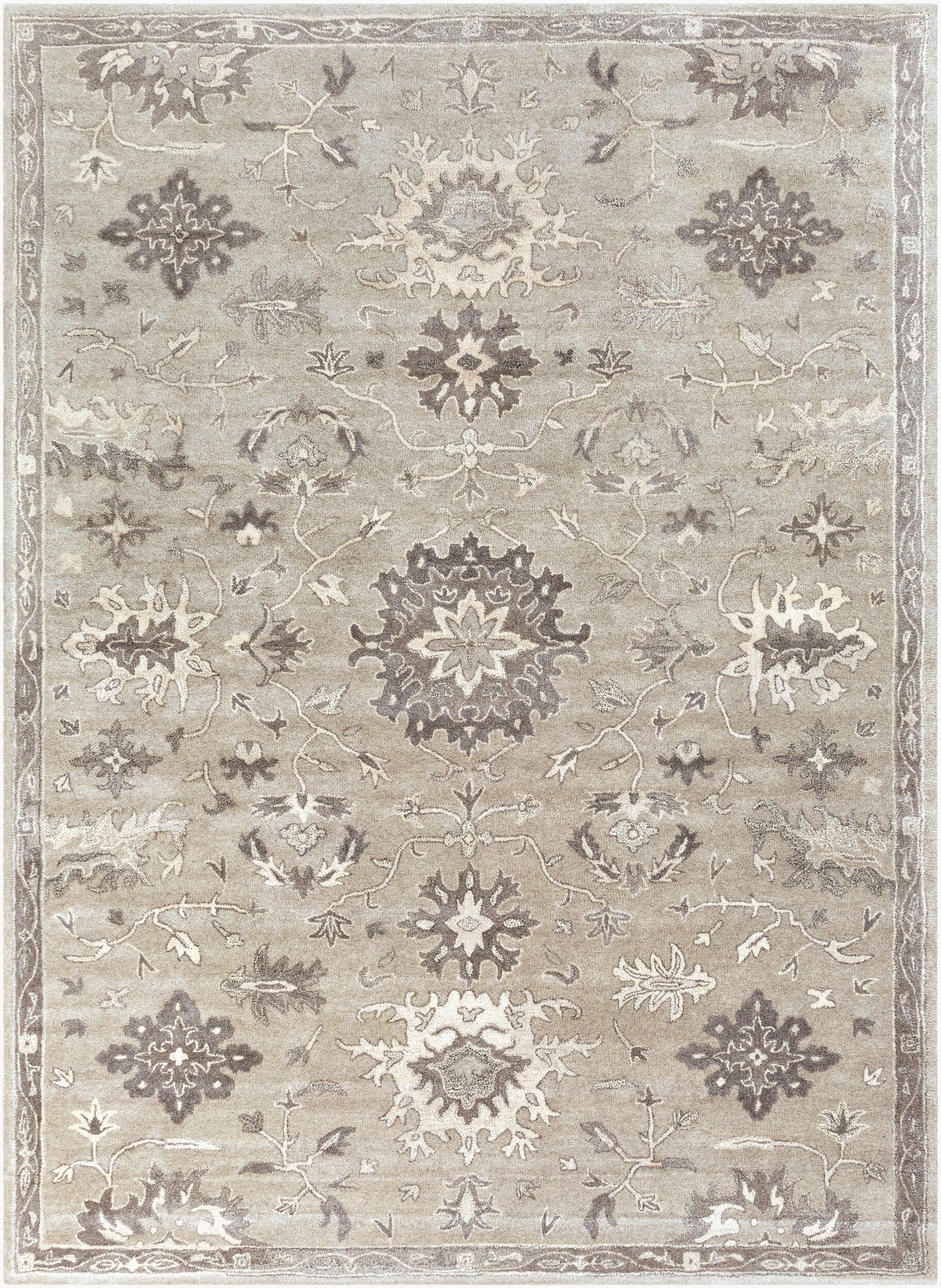 LIVABLISS Caesar CAE-1197 Taupe Hand Tufted Area Rug