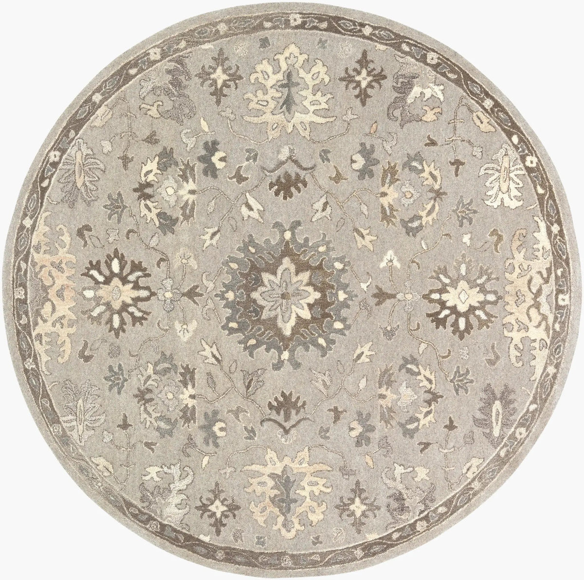 Caesar CAE-1197 Taupe Area Rug by LIVABLISS