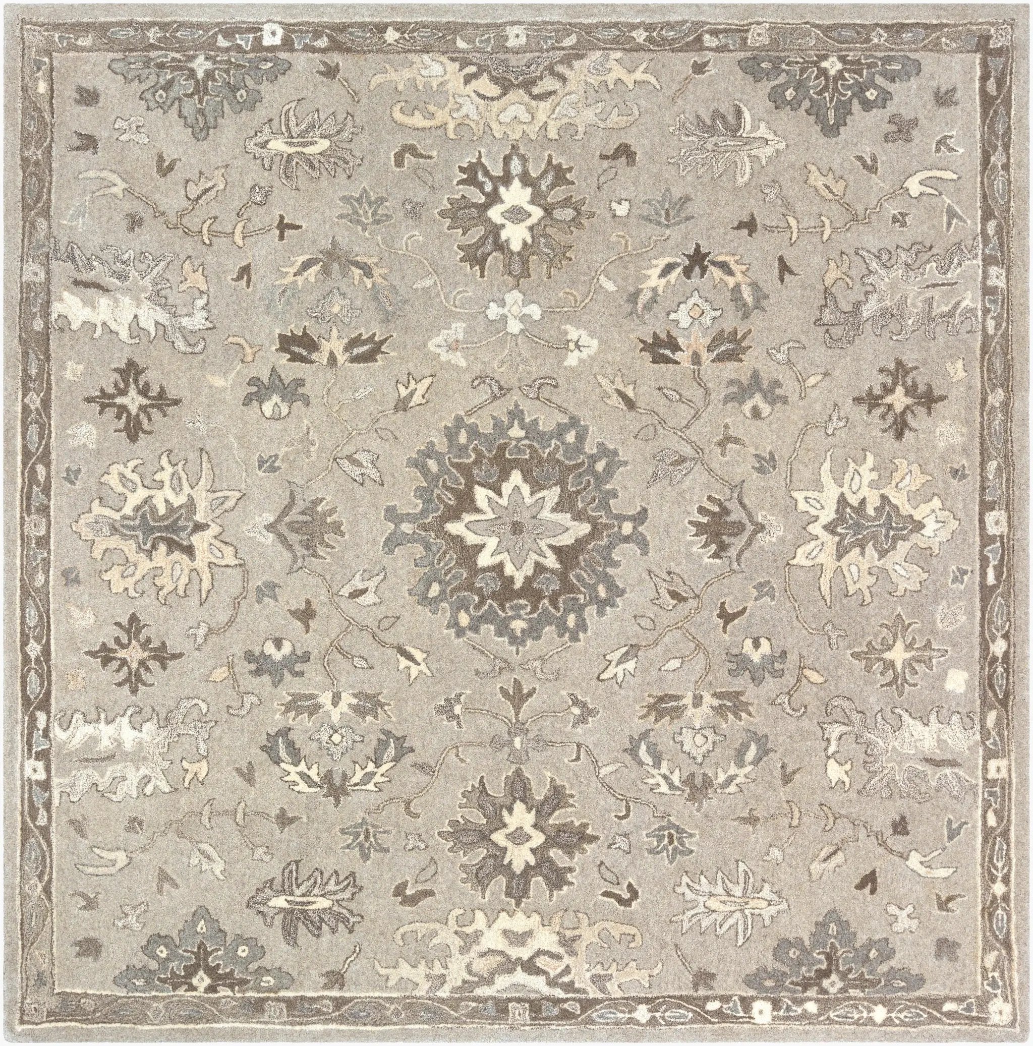 Caesar CAE-1197 Taupe Area Rug by LIVABLISS