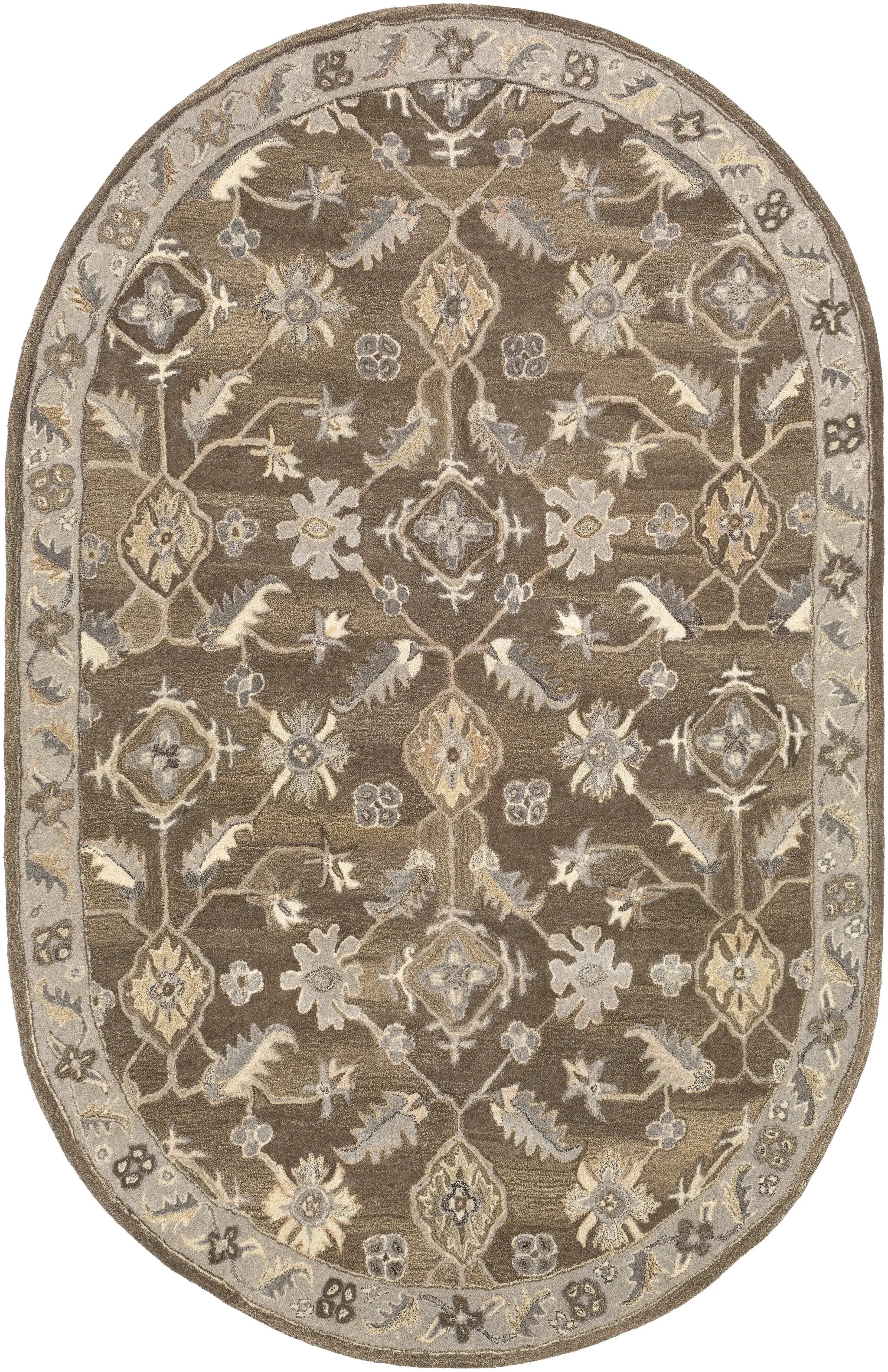 Caesar CAE-1200 Charcoal Area Rug by LIVABLISS