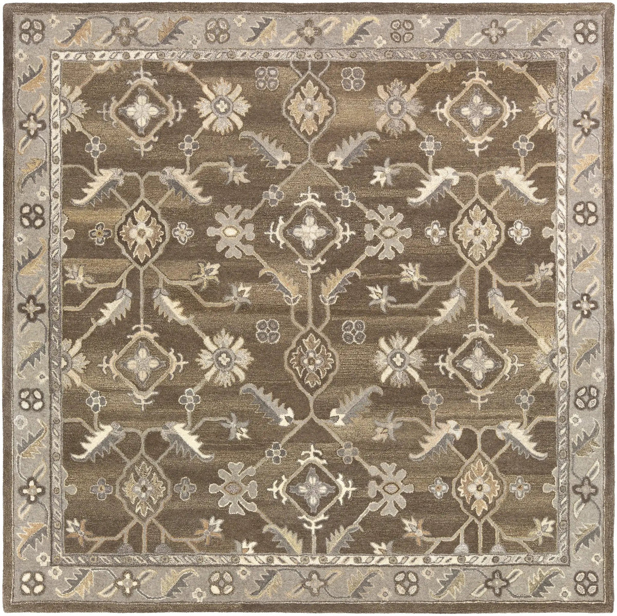 Caesar CAE-1200 Charcoal Area Rug by LIVABLISS