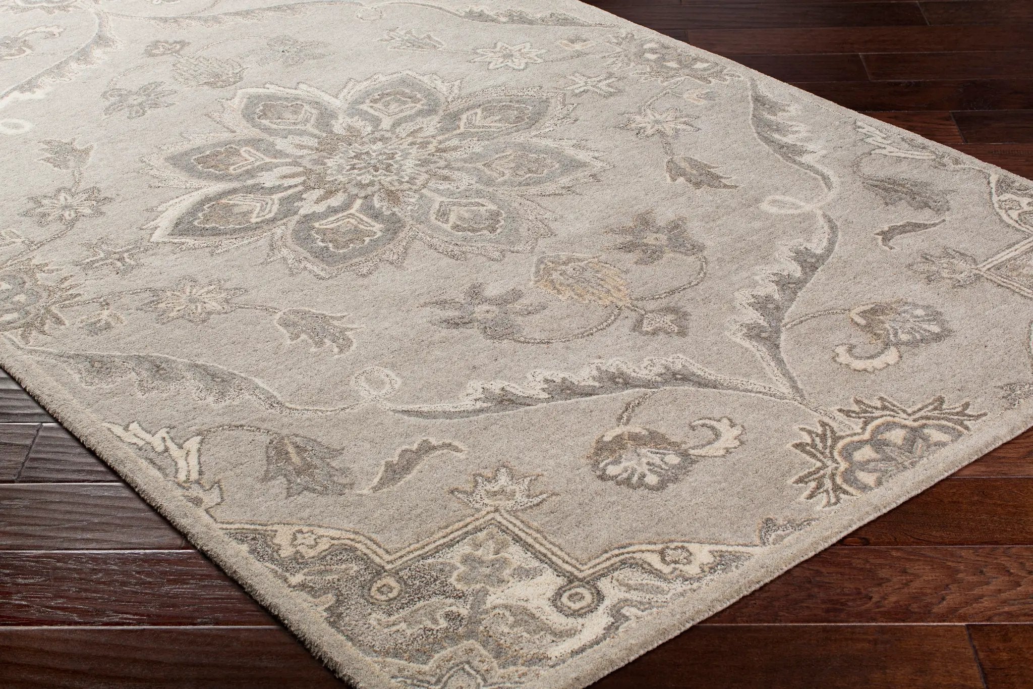 Caesar CAE-1201 Taupe Area Rug by LIVABLISS