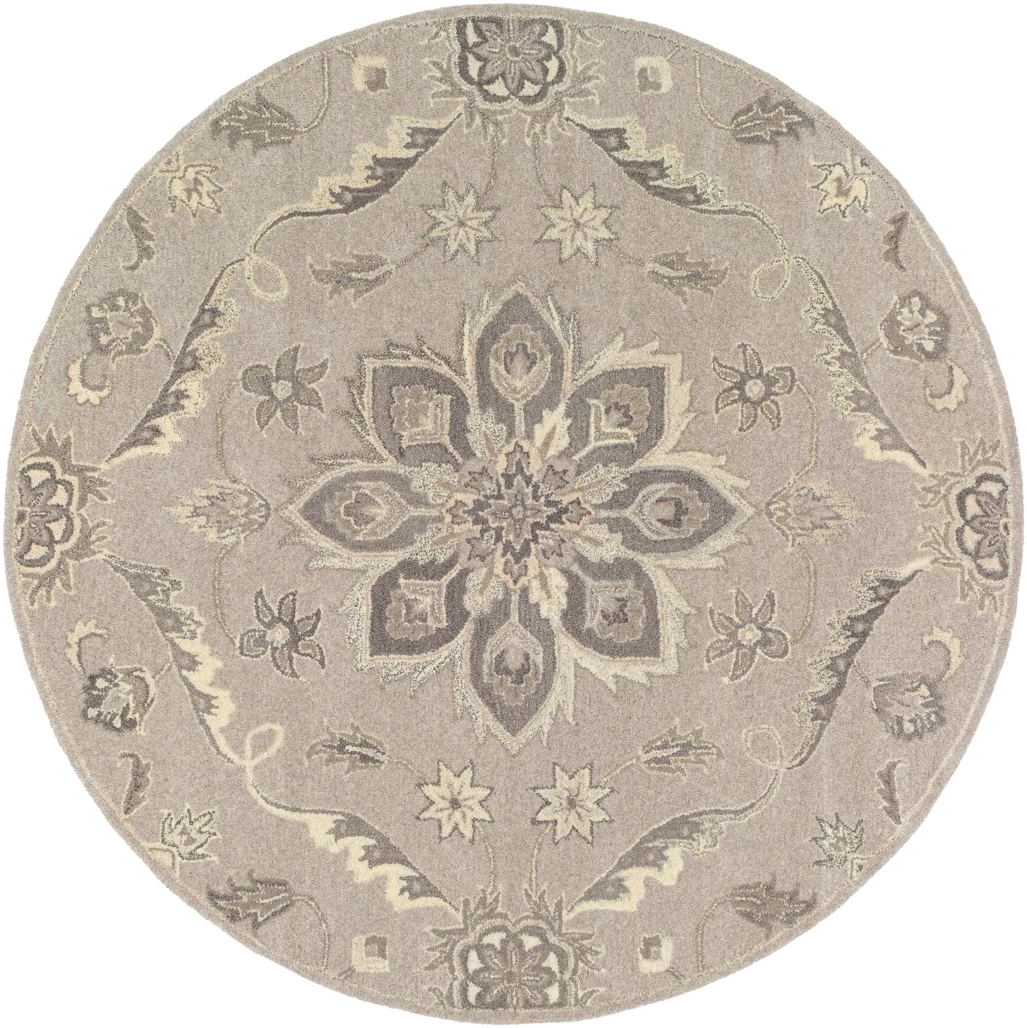 Caesar CAE-1201 Taupe Area Rug by LIVABLISS