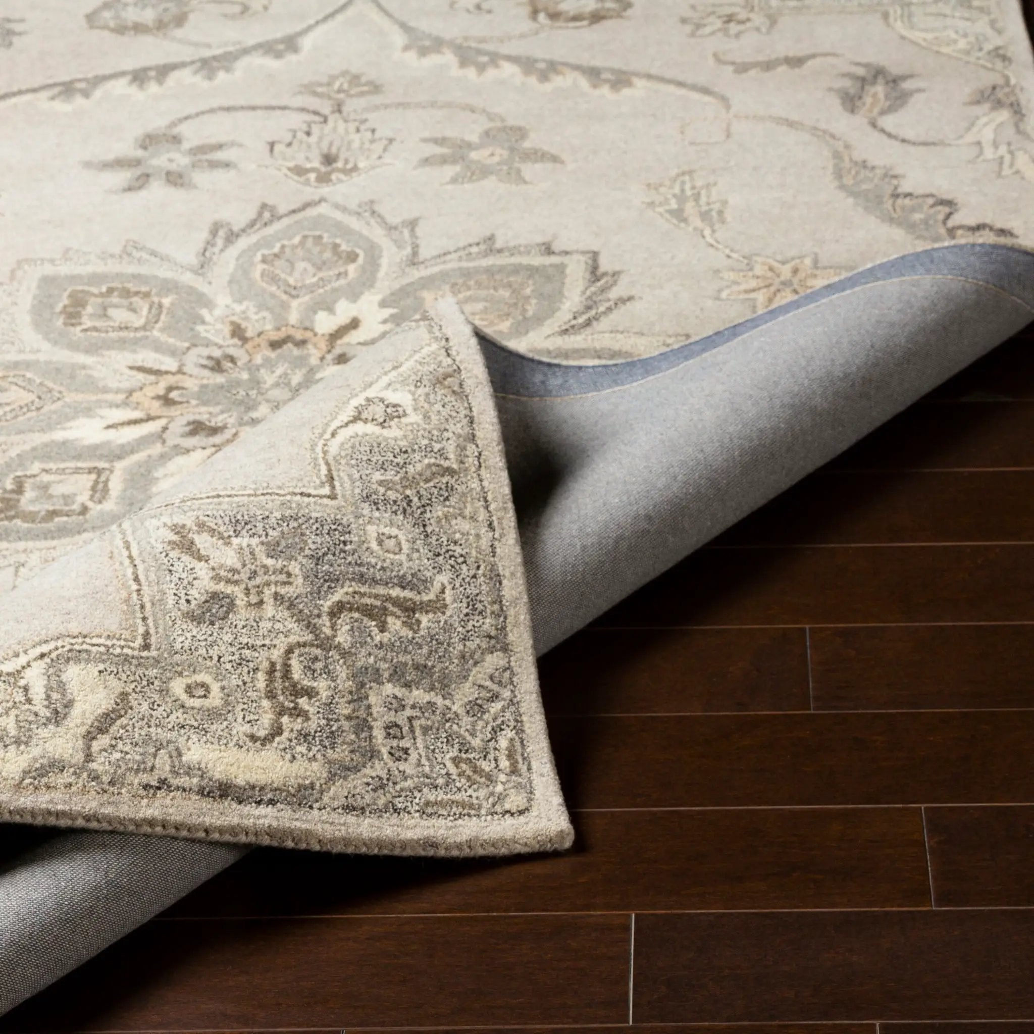 Caesar CAE-1201 Taupe Area Rug by LIVABLISS