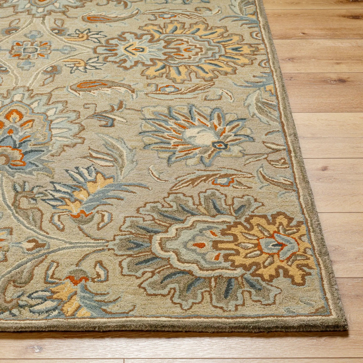 Caesar CAE-1227 Medium-Gray Area Rug by LIVABLISS